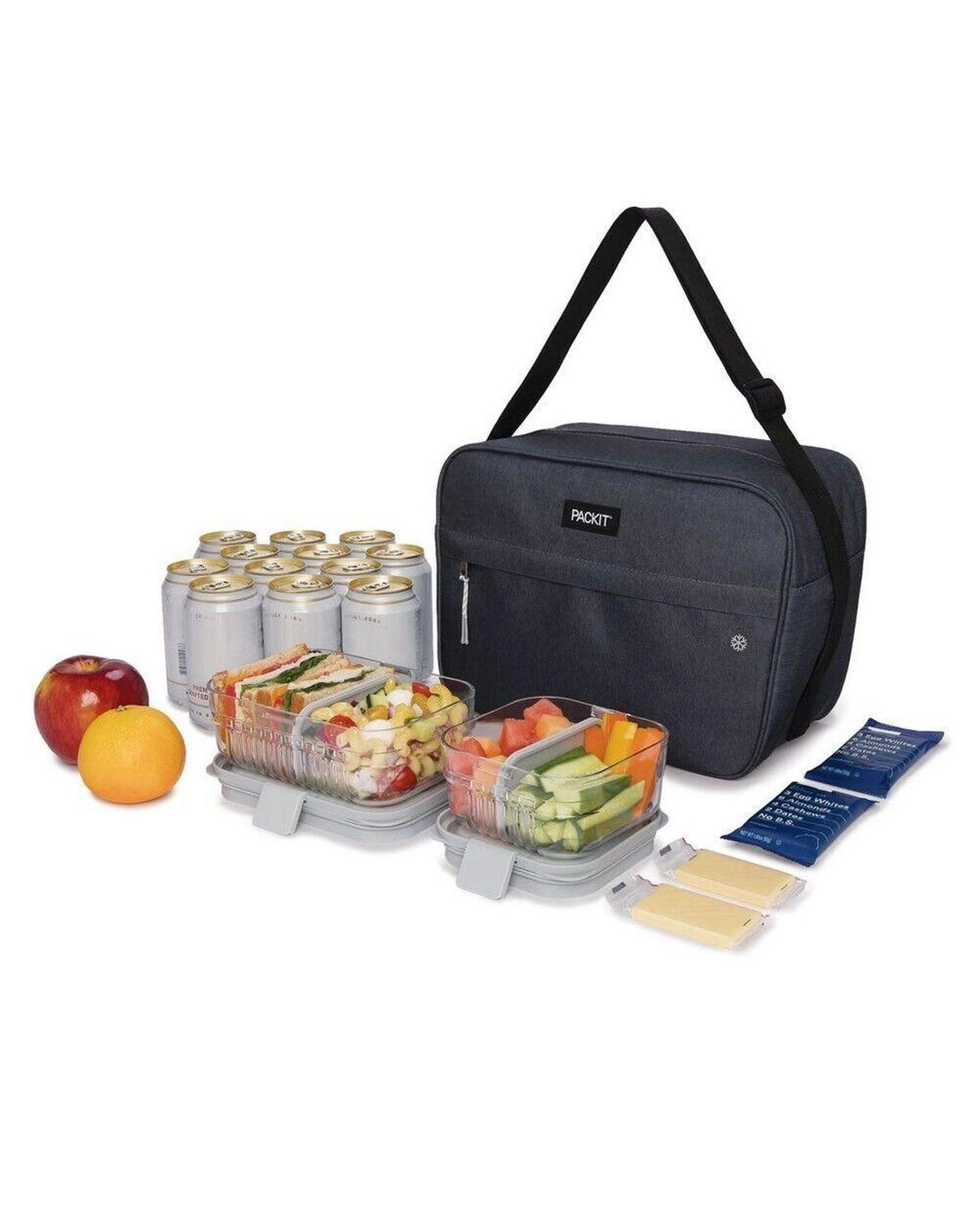 6 Packit Freezable Zuma Cooler Bag  Charcoal, 6 of 8