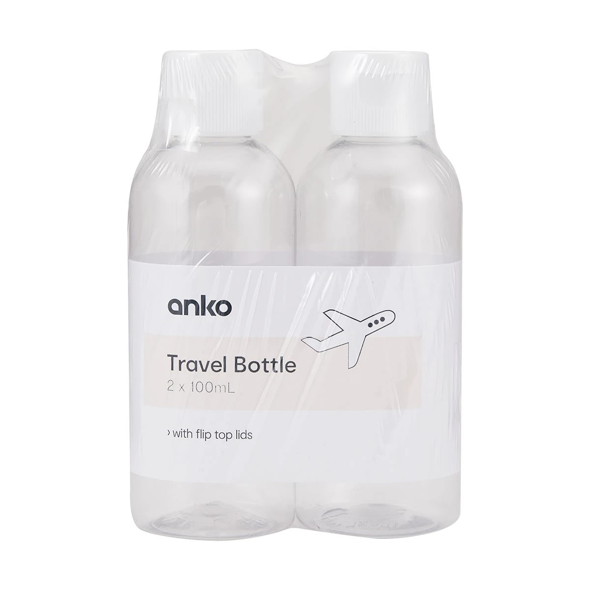 1 2 Pack Flip Travel Bottles, 1 of 5