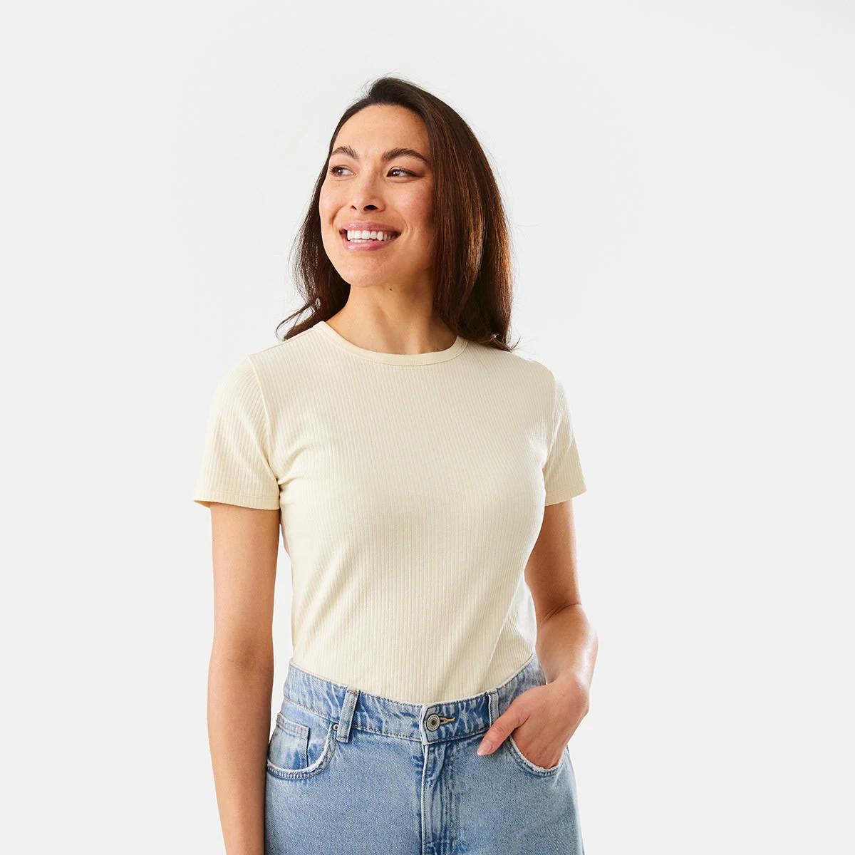 1 Short Sleeve Rib Crew Neck T-shirt Pnacota, 1 of 7