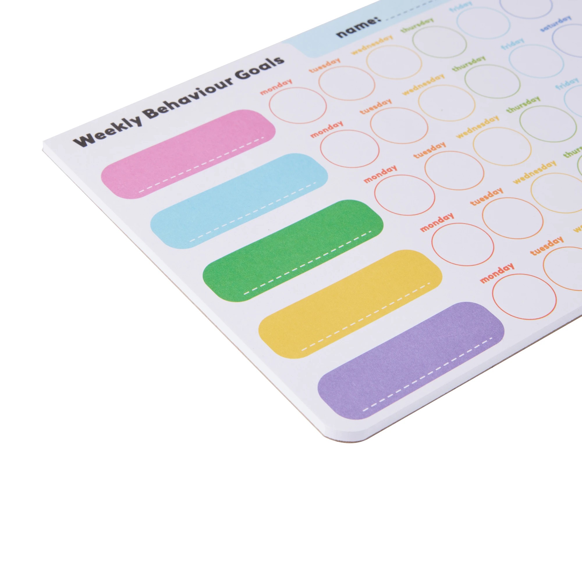 6 Learning Behaviours Weekly Goal Tracker Pad, 6 of 8
