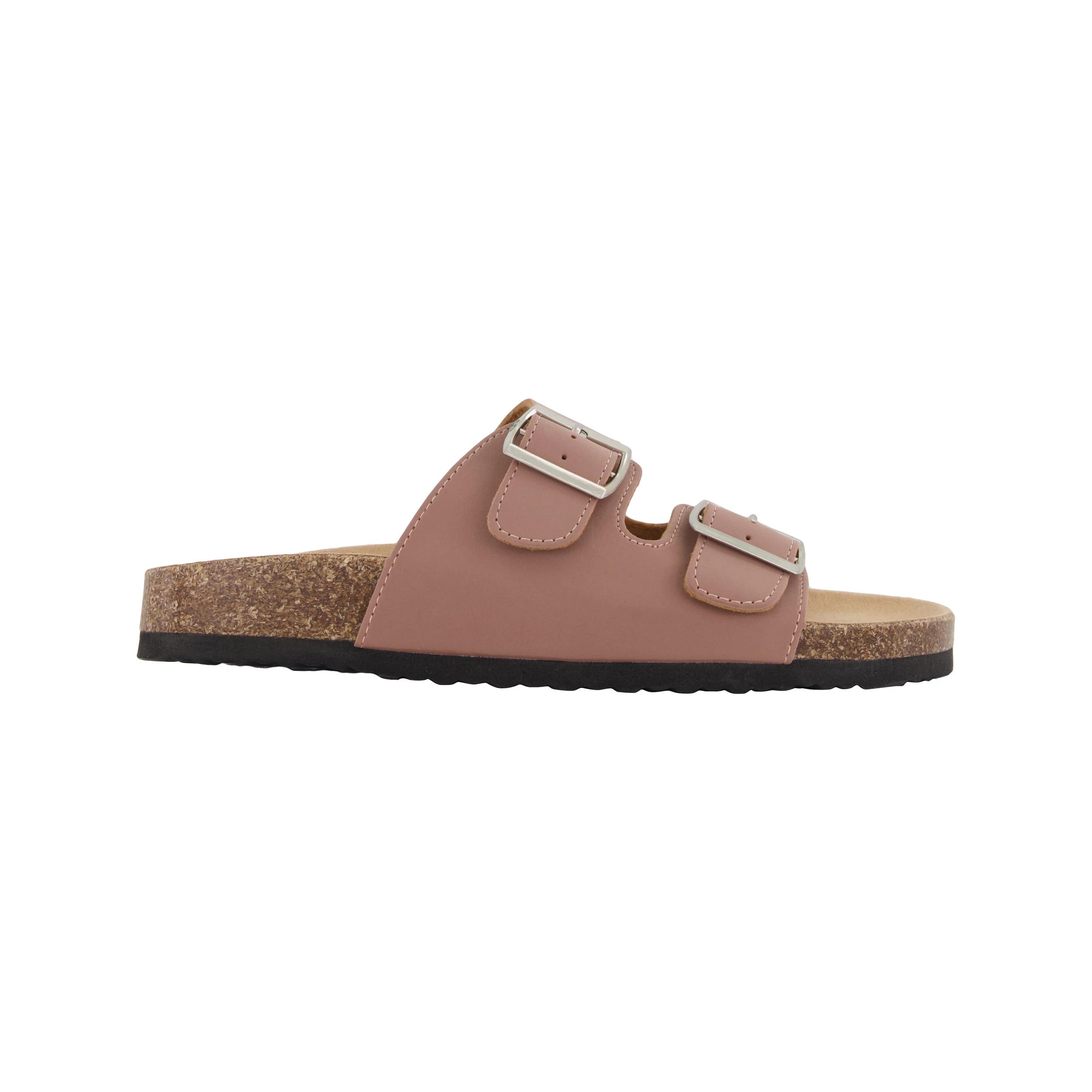 1 Two Band Buckle Footbed Slides DUST PINK, 1 of 3