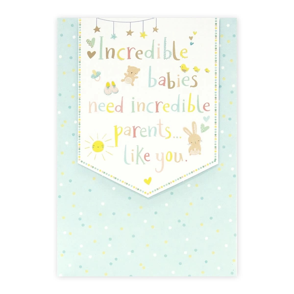 3 Connections from Hallmark Multiple Births Baby Congratulations Card - Incredible Parents, 3 of 3