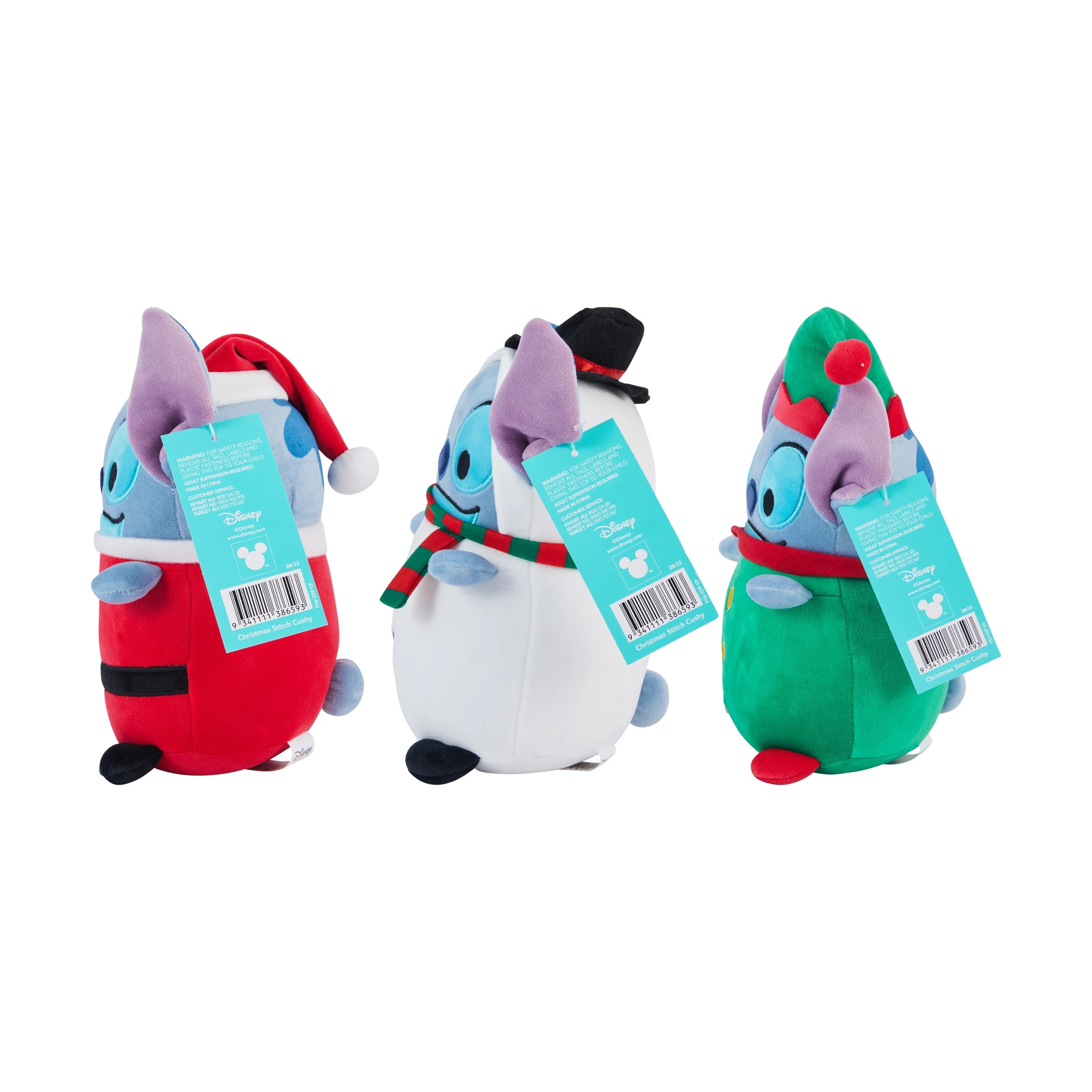 4 Disney Lilo & Stitch Christmas Stitch Cushy - Assorted, 4 of 4