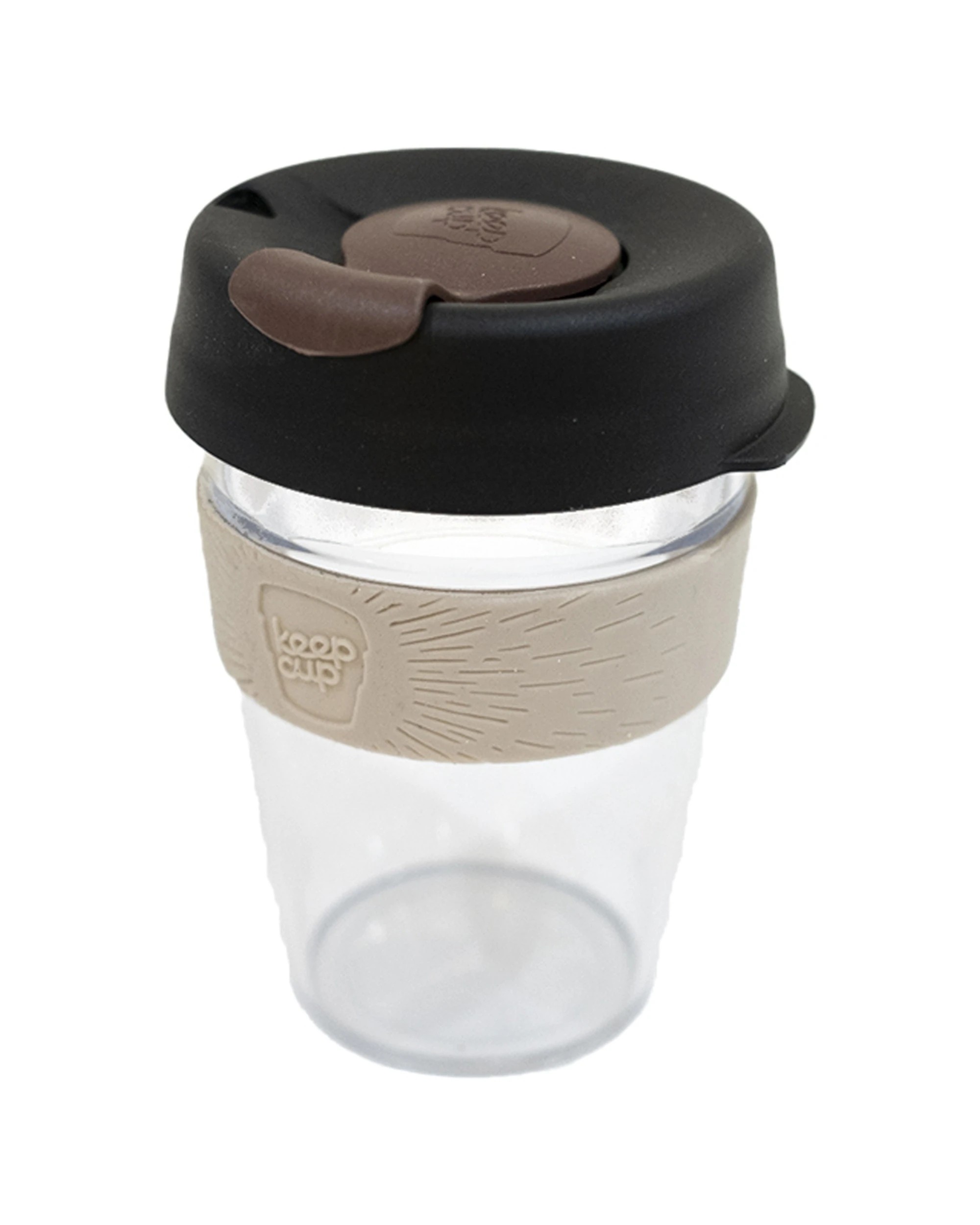 3 Keepcup Original 340ml Tritan Reusable Travel Mug With Silicone Band Flip Lid - Black, 3 of 3