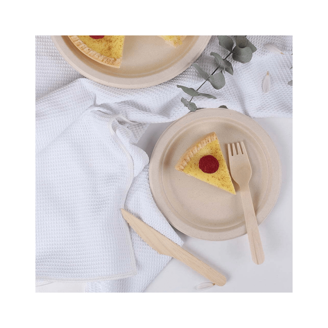 5 18pc Eco Basics 16.5cm Biodegradable Birchwood Fork Disposable Cutlery Untensil
 - Natural, 5 of 5