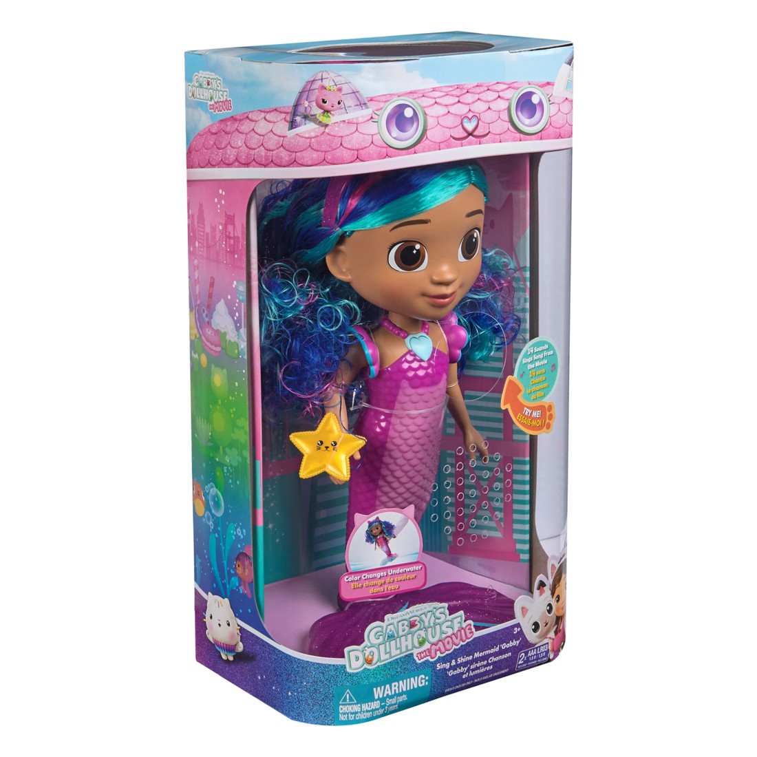 2 Gabby's Dollhouse: The Movie: Sing and Shine Mermaid Gabby, 2 of 10