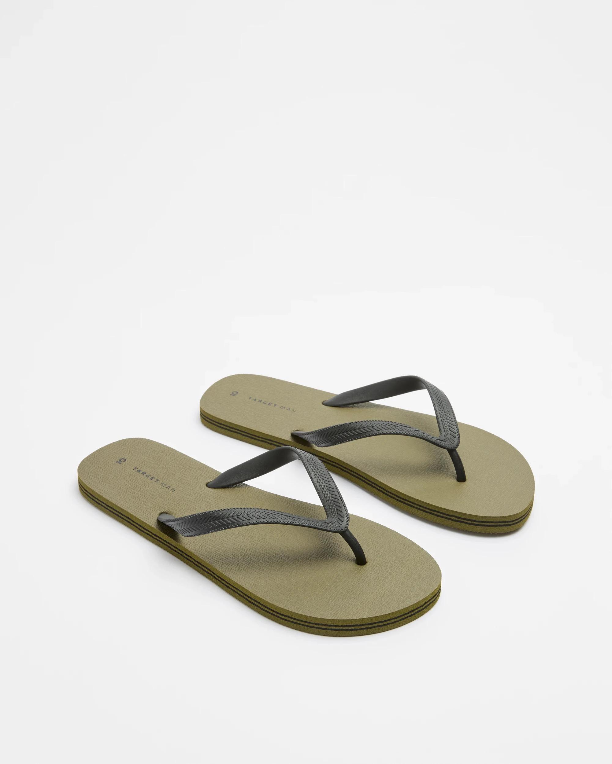 3 Target Man Mens Thongs - Maui KHAKI, 3 of 3