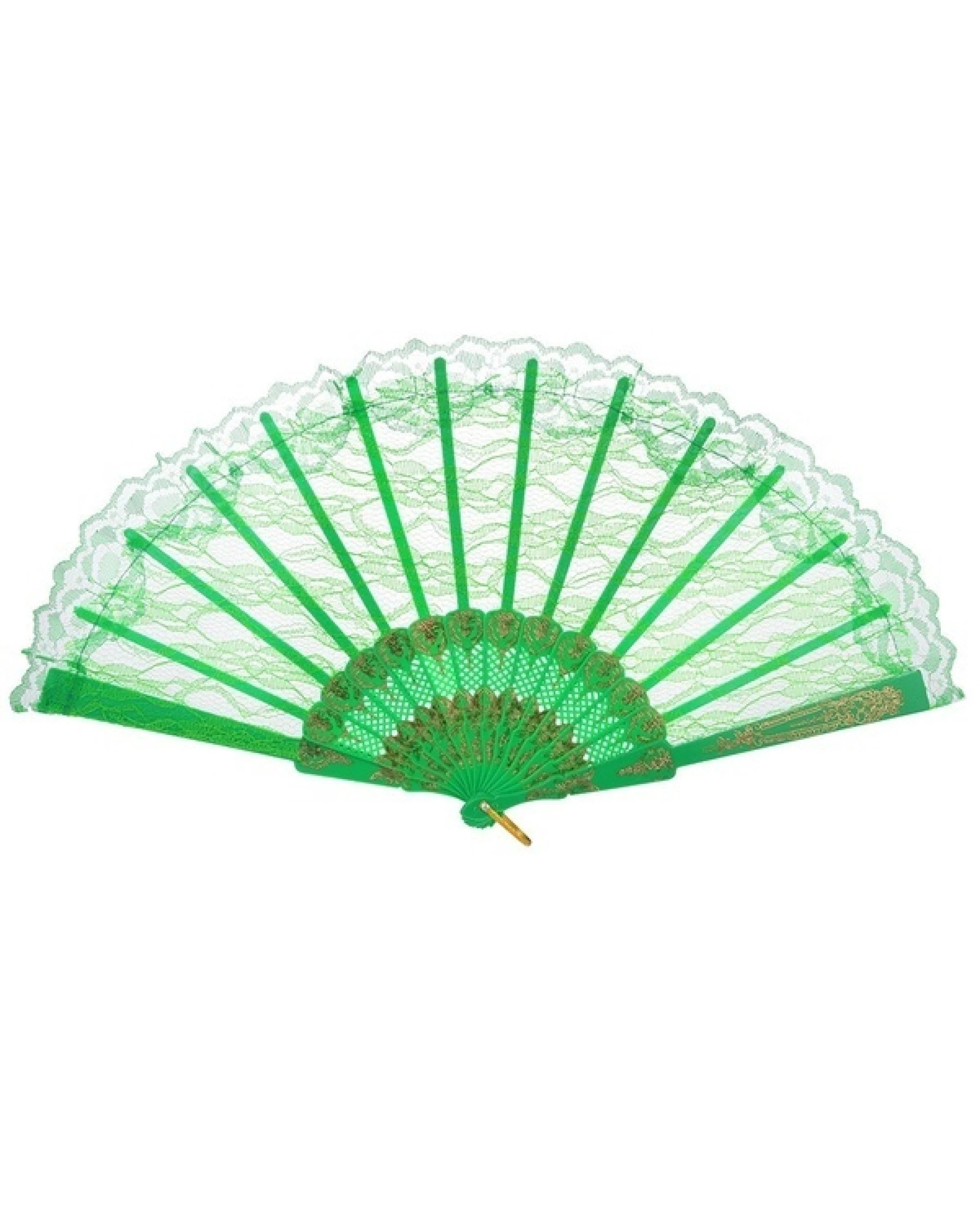 1 BR Costumes Hand Folding Lace Fan for Weddings and Parties, 1 of 3