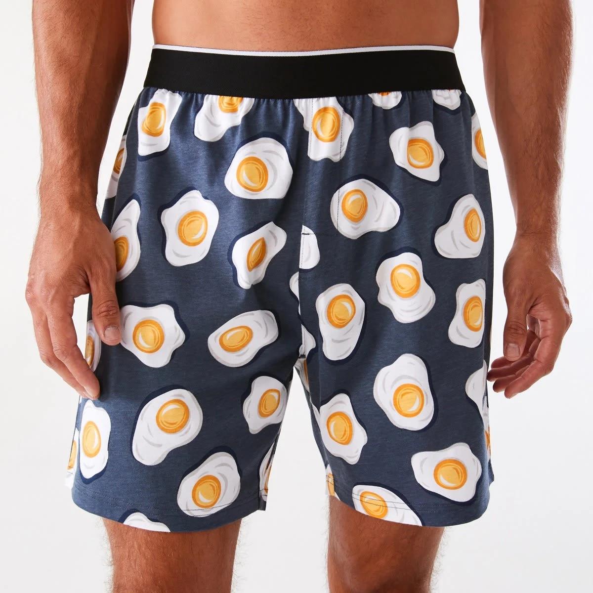 1 Knit Print Shorts Eggs Slice, 1 of 6