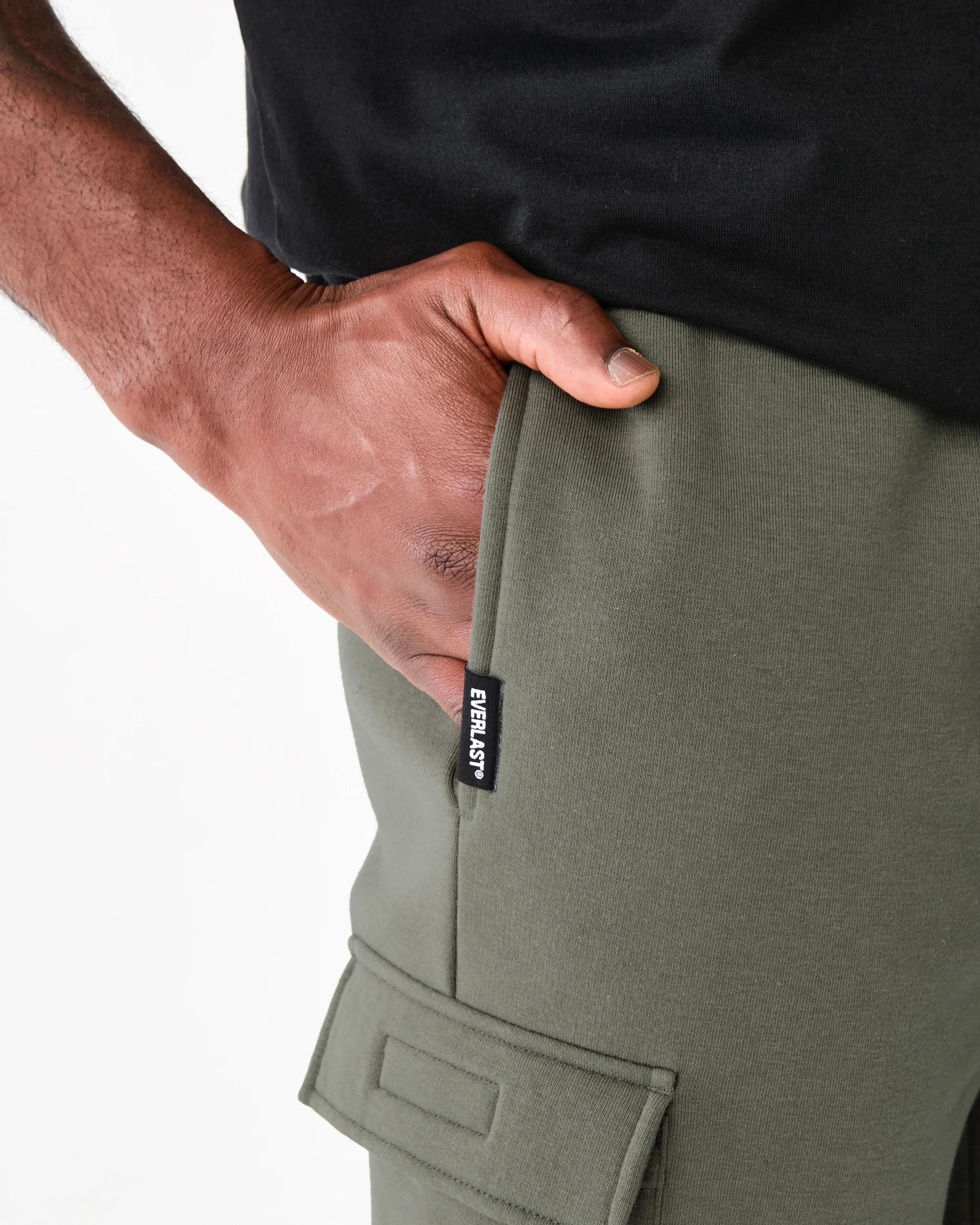 5 Everlast Mens Cargo Trackpants Cement, 5 of 8