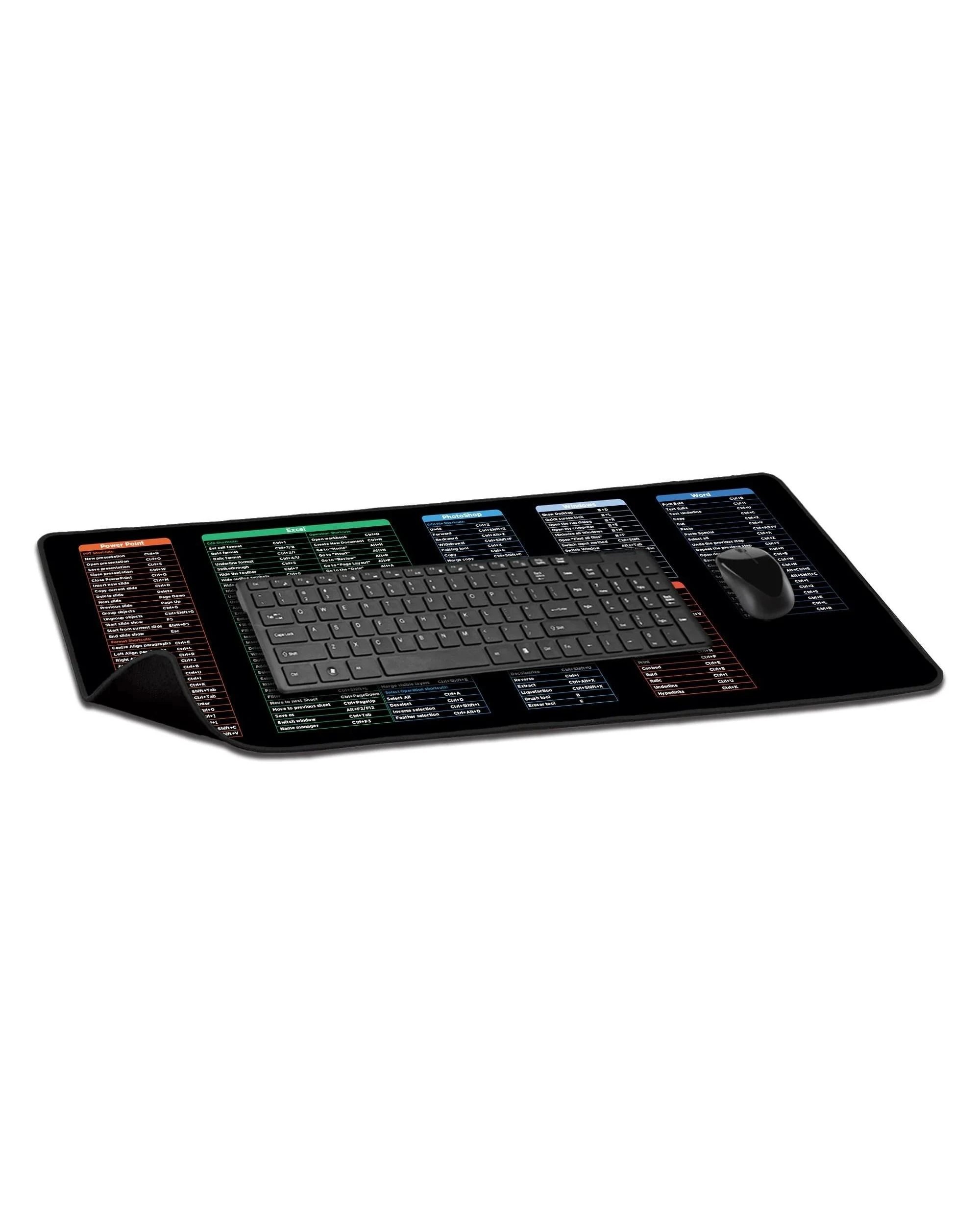 2 Playmax Shortcut Mouse Mat - Black, 2 of 3