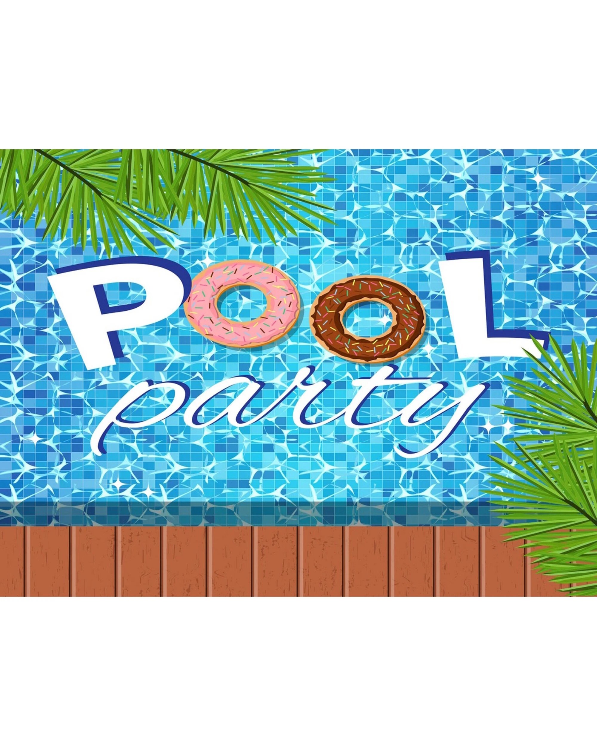 1 Alibaba Pool Party Fabric Backdrop, 1 of 1