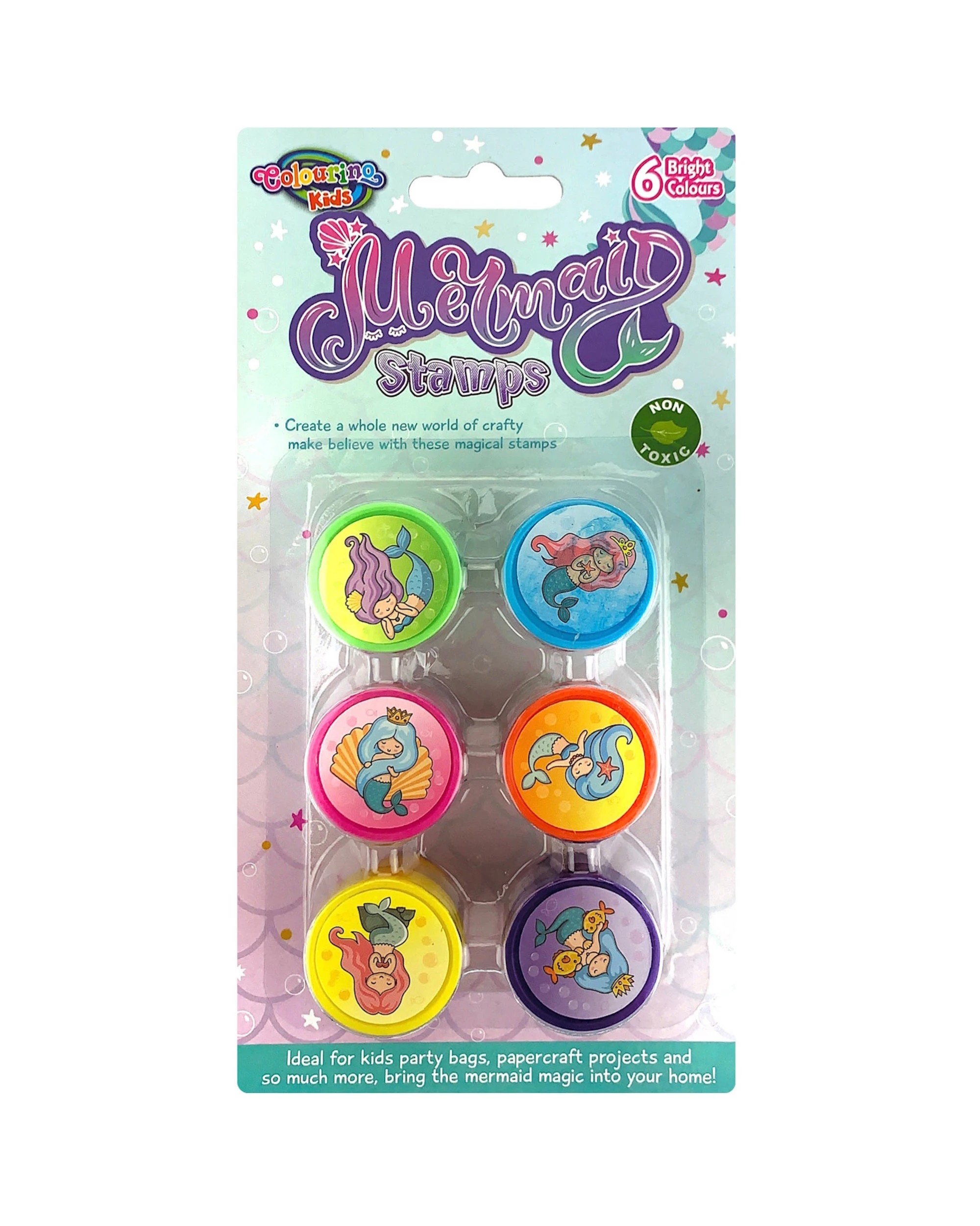 1 Durmaz Mermaid Princess Stamps Pack of 6, 1 of 1