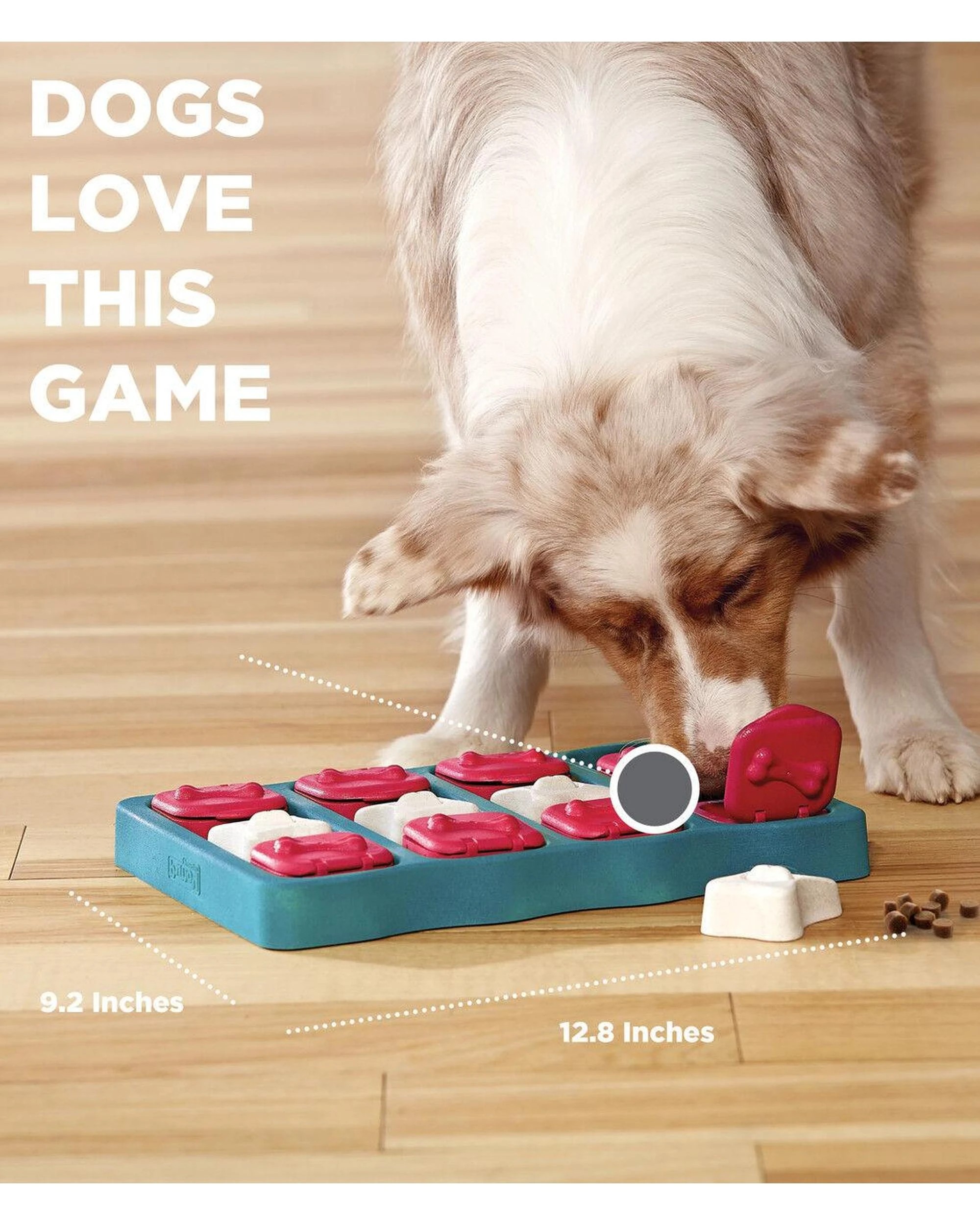 5 Outward Hound Nina Ottosson Dog Brick Puzzle Game Level 2 Dog Toy Blue, 5 of 9