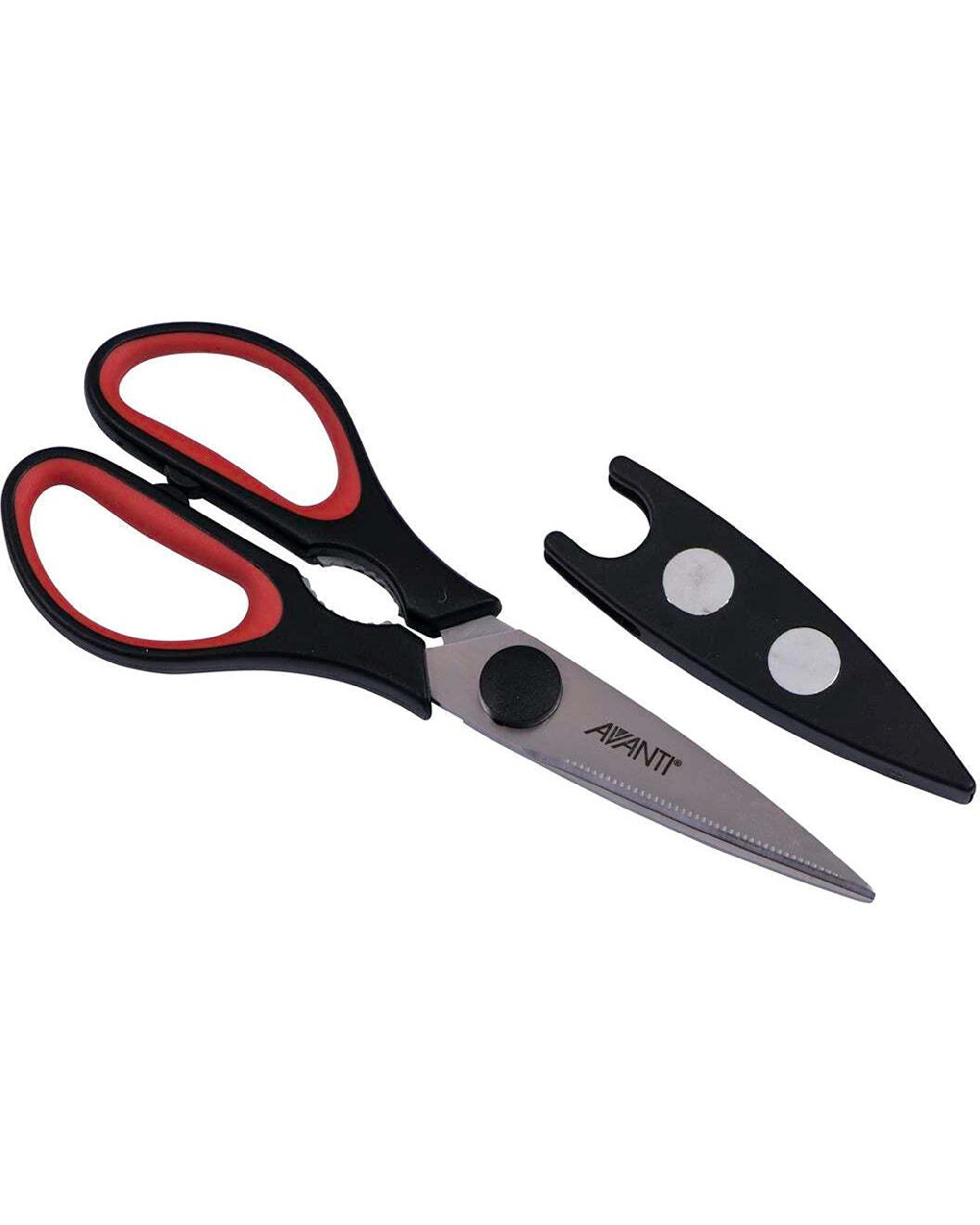 1 Avanti Heavy Duty Kitchen Scissors Magnetic Sheath Stainless Steel Bottle Opener, 1 of 1