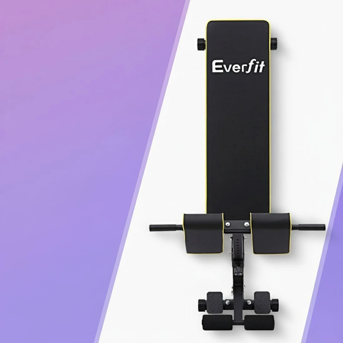 4 Everfit Roman Chair Adjustable Weight Bench Strength Training Preacher Curls - Black, 4 of 6