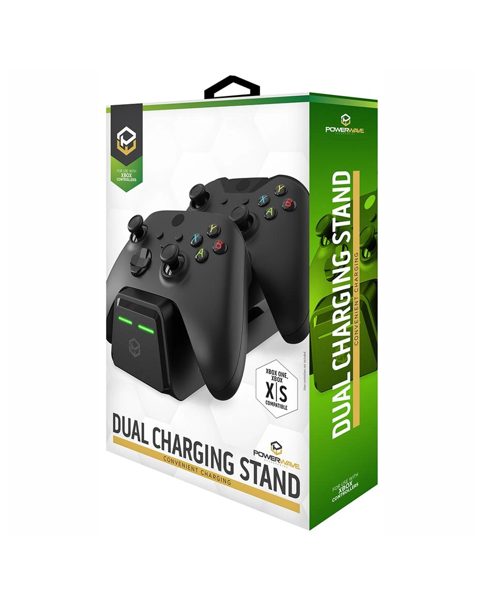 1 Powerwave Xbox Dual Charging Stand - Black, 1 of 4