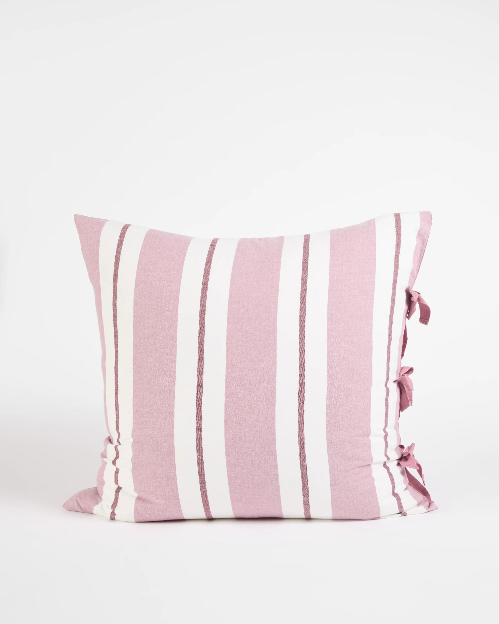 1 Target Peyton Australian Cotton Herringbone Stripe European Pillowcase - Queen Bed - Pink, 1 of 4