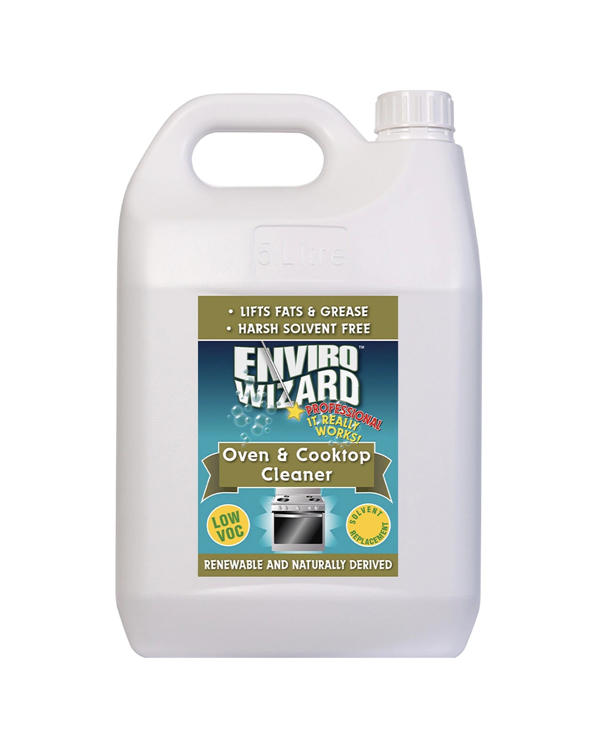 1 Enviro Wizard Oven and Cooktop Cleaner 5L Industrial Strength - Plain, 1 of 1