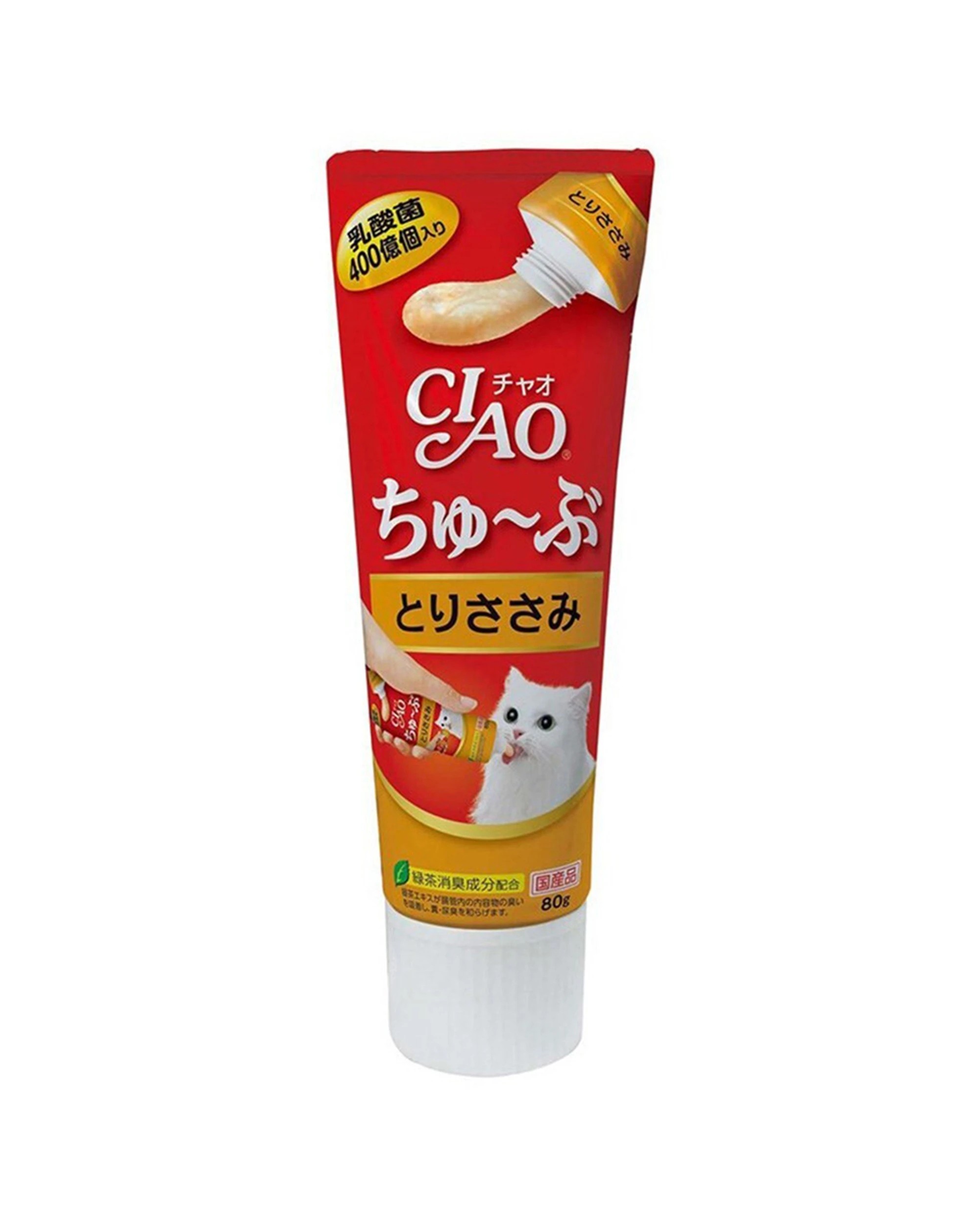1 Ciao Chicken Recipe Paste Cat Treats 1 Tube Training Reward Odour Control - Plain, 1 of 1