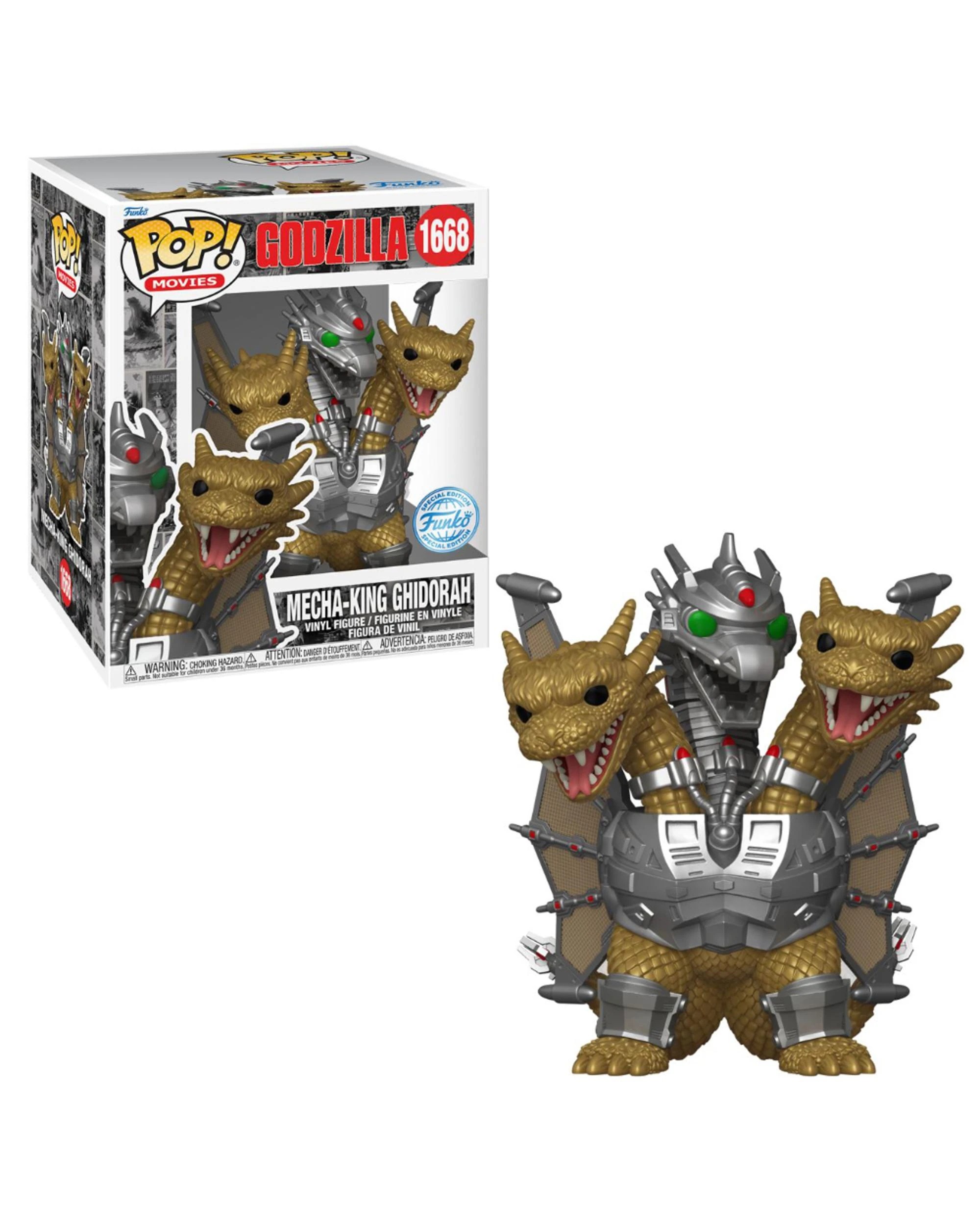 1 Godzilla 70th Anniversary Mecha-King Ghidorah 6 inch Funko POP! Vinyl, 1 of 2