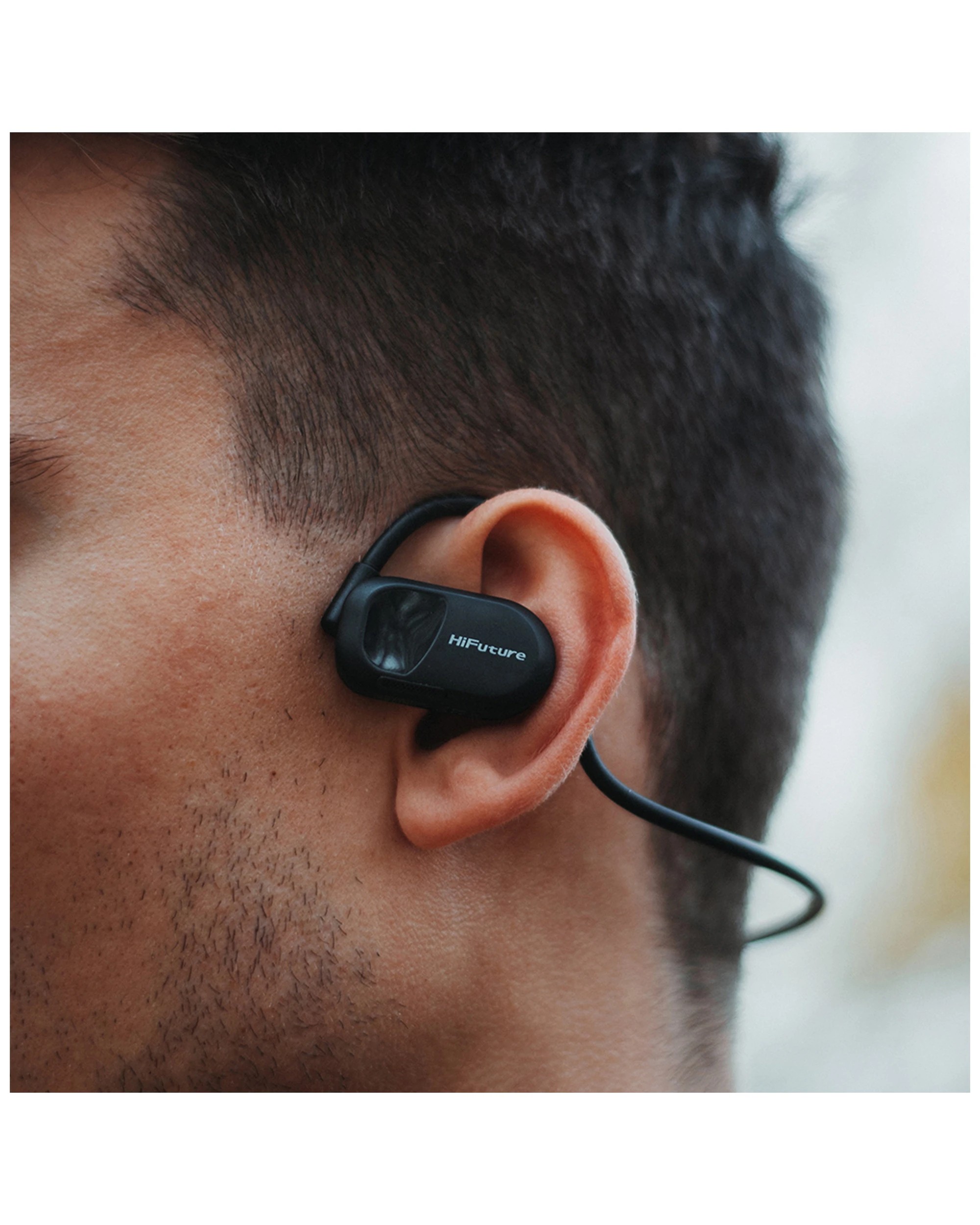 9 Hifuture Futuremate Open Ear Wireless Headphones Dual Mic Black Ipx5 Waterproof Bluetooth5.3 - Black, 9 of 10