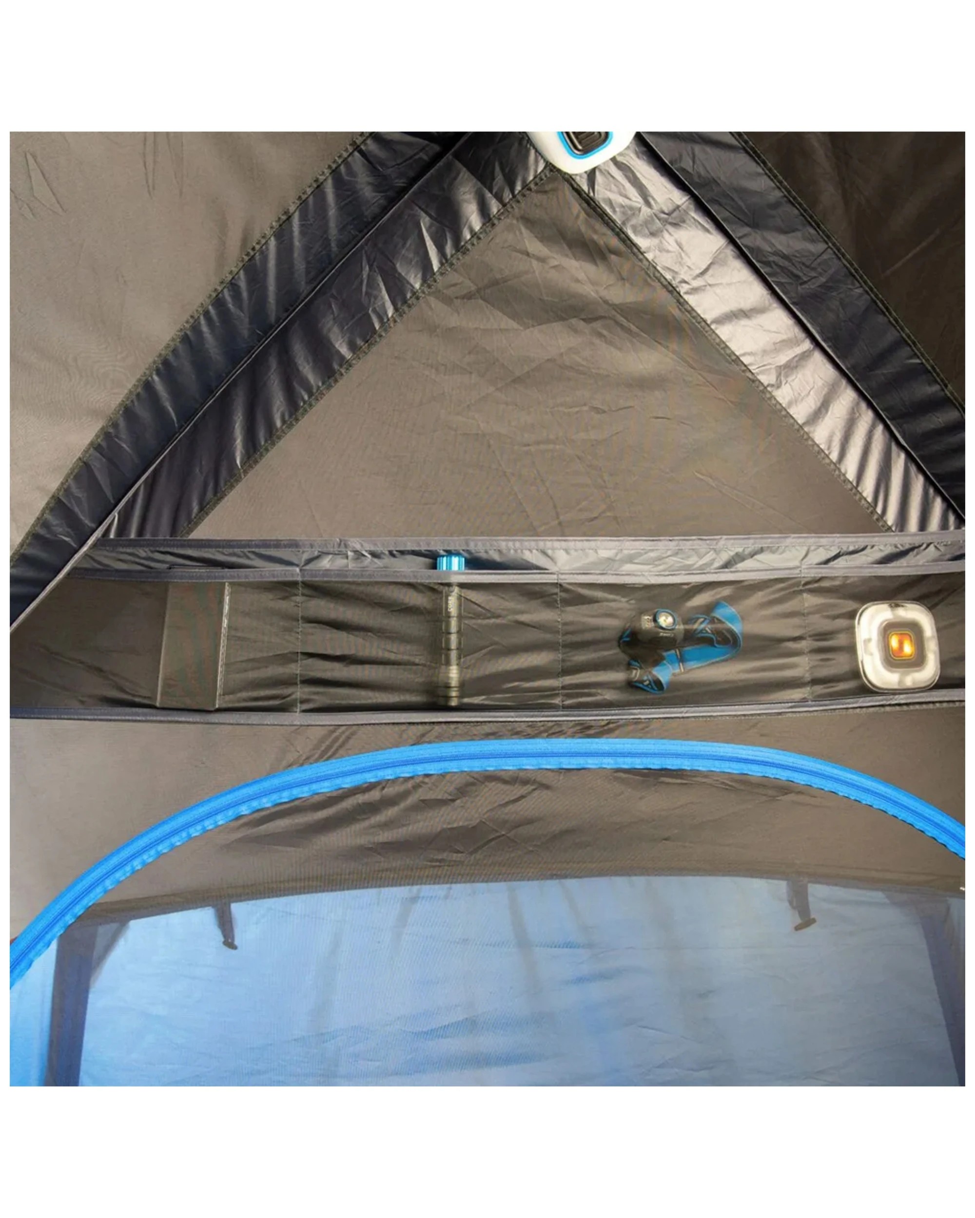 4 Quest Dome 4 Camping Tent 4 Person Waterproof Fly With Carry Bag - Multi, 4 of 5