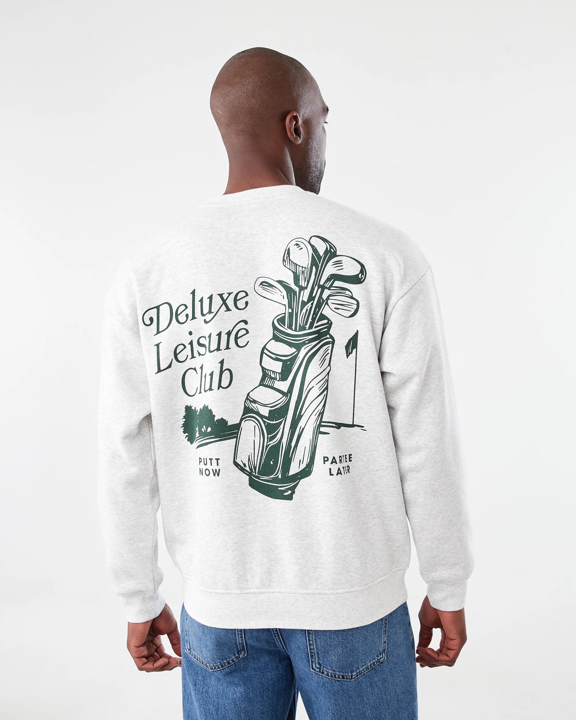 3 Oversized Print Crew Neck Sweatshirt Gry Deluxe, 3 of 6