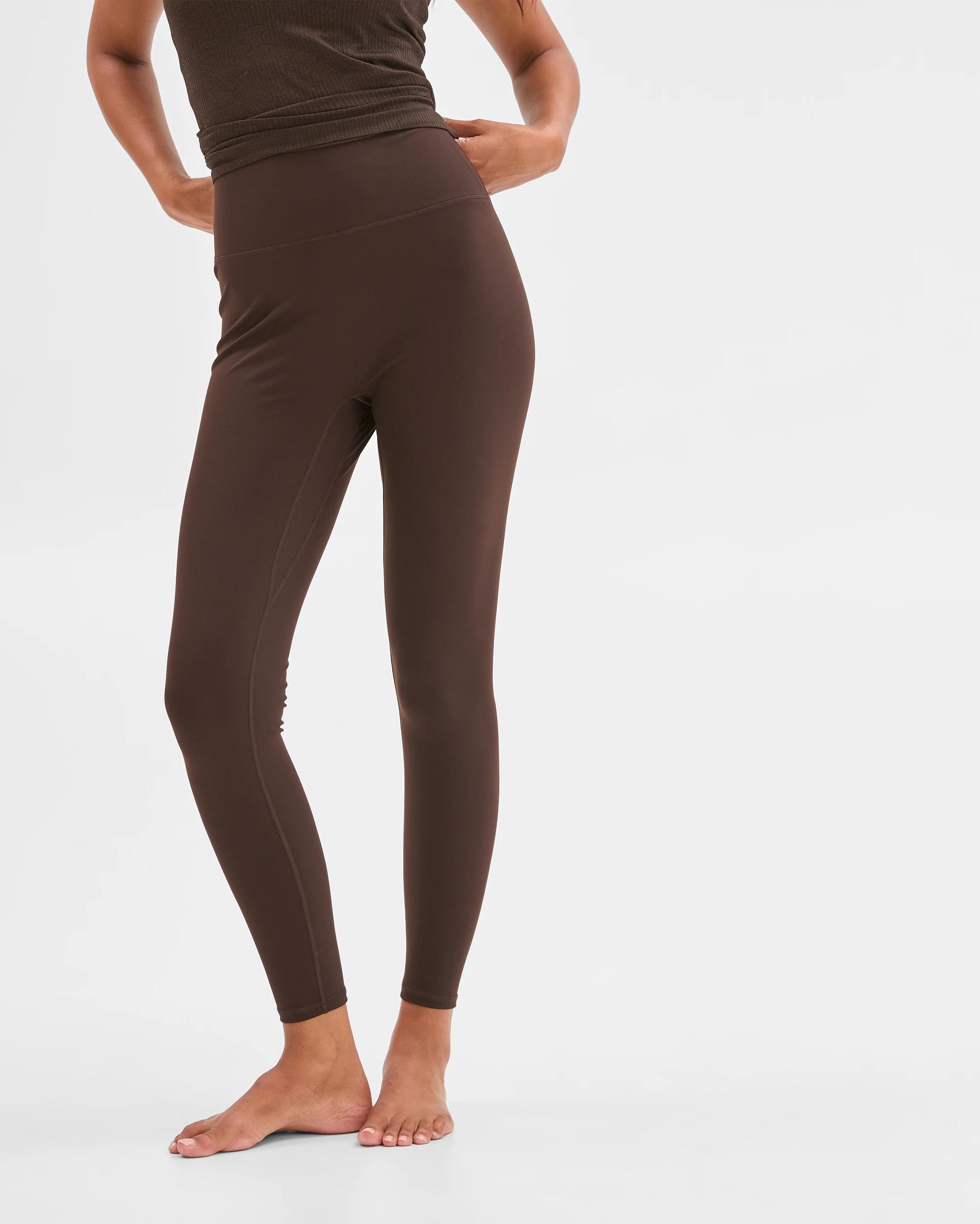 3 Target Active Studio Soft Full Length Yoga Tights COCOA, 3 of 6