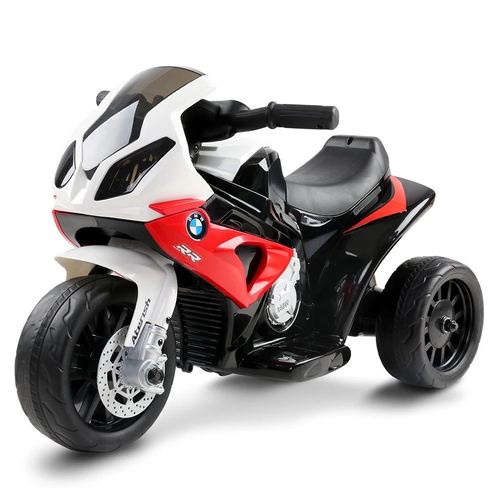 1 Kids Electric Ride On Car Police Motorcycle Motorbike BMW Licensed S1000RR Red - Red, 1 of 6