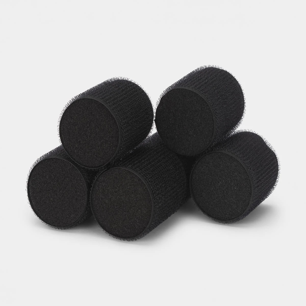3 6 Pack Soft Sleep In Rollers - Black, 3 of 5