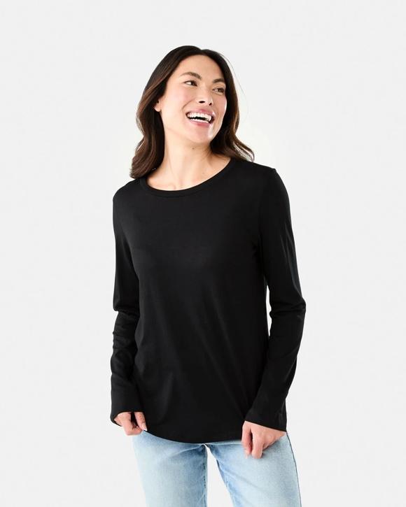 Long Sleeve Cotton Modal T-shirt