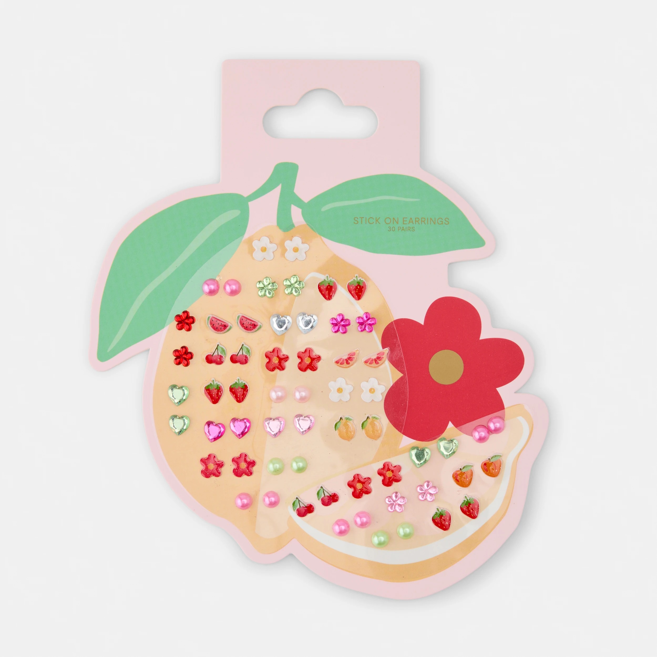 3 30 Pack Stick On Earrings - Fruit, 3 of 4