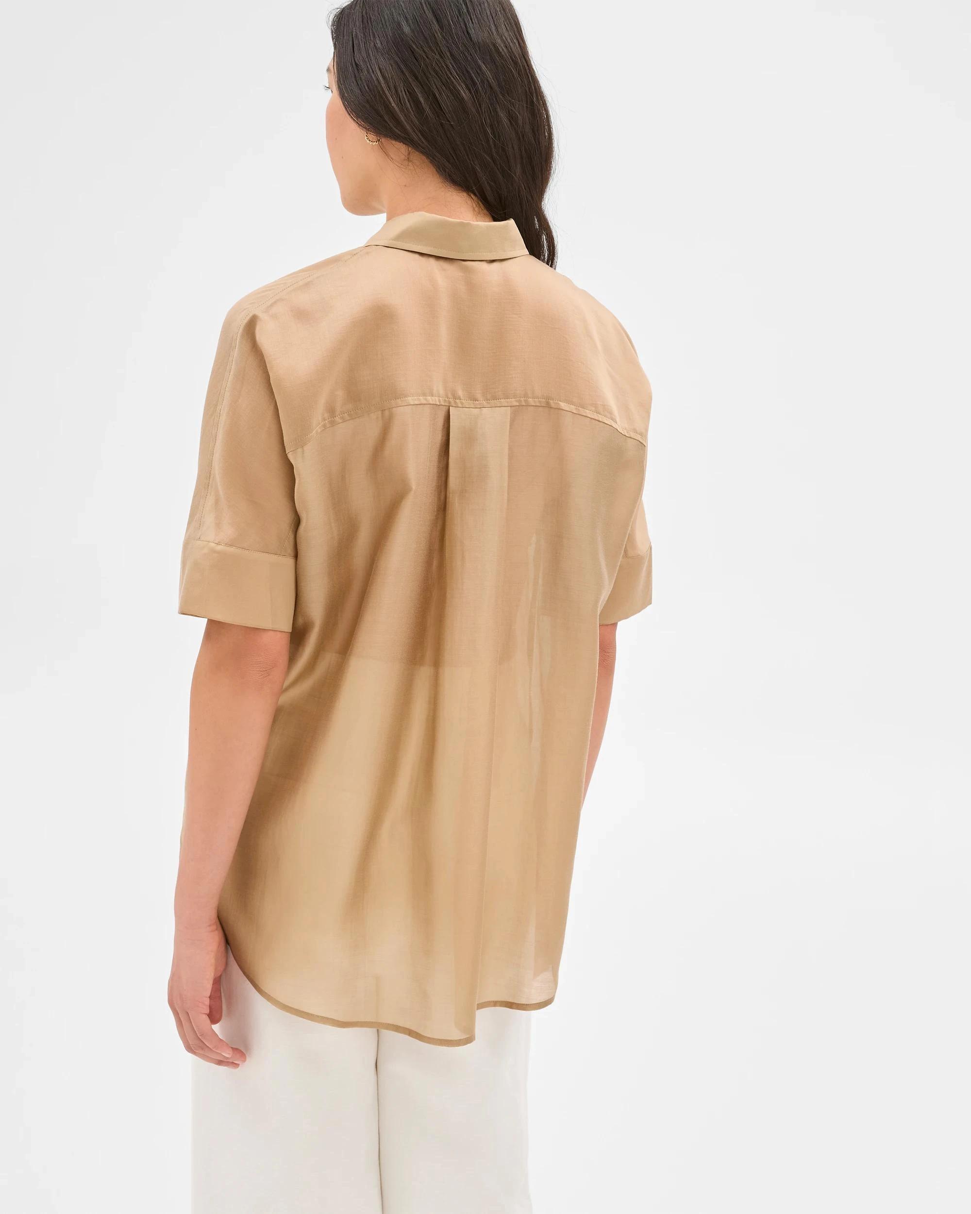 4 Sheer Volume Shirt - Preview FAWN, 4 of 5