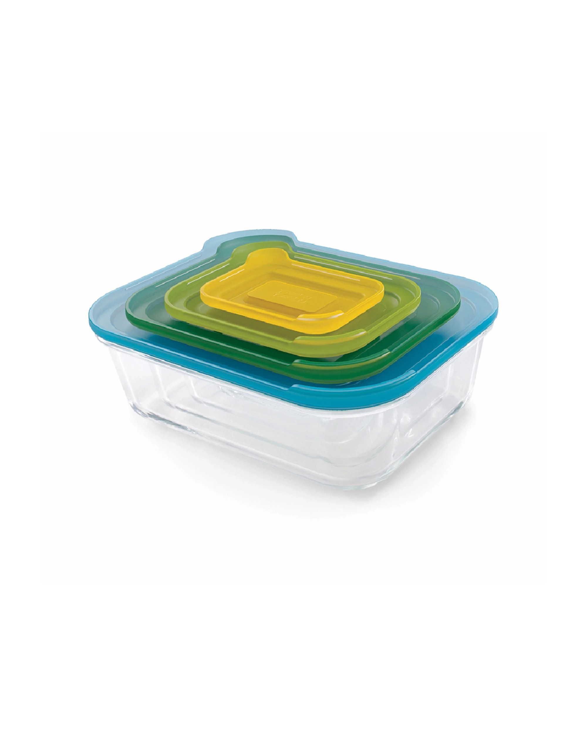1 Joseph Joseph 4pc Nest Glass Food Storage Container Set With Lids - Multi, 1 of 6