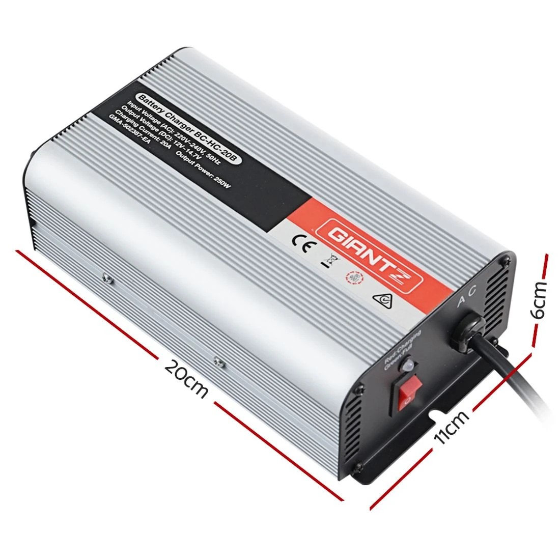 2 Giantz 12V 20A Car Battery Charger Inverter 20 Amp ATV 4WD Boat Caravan - Multi, 2 of 7