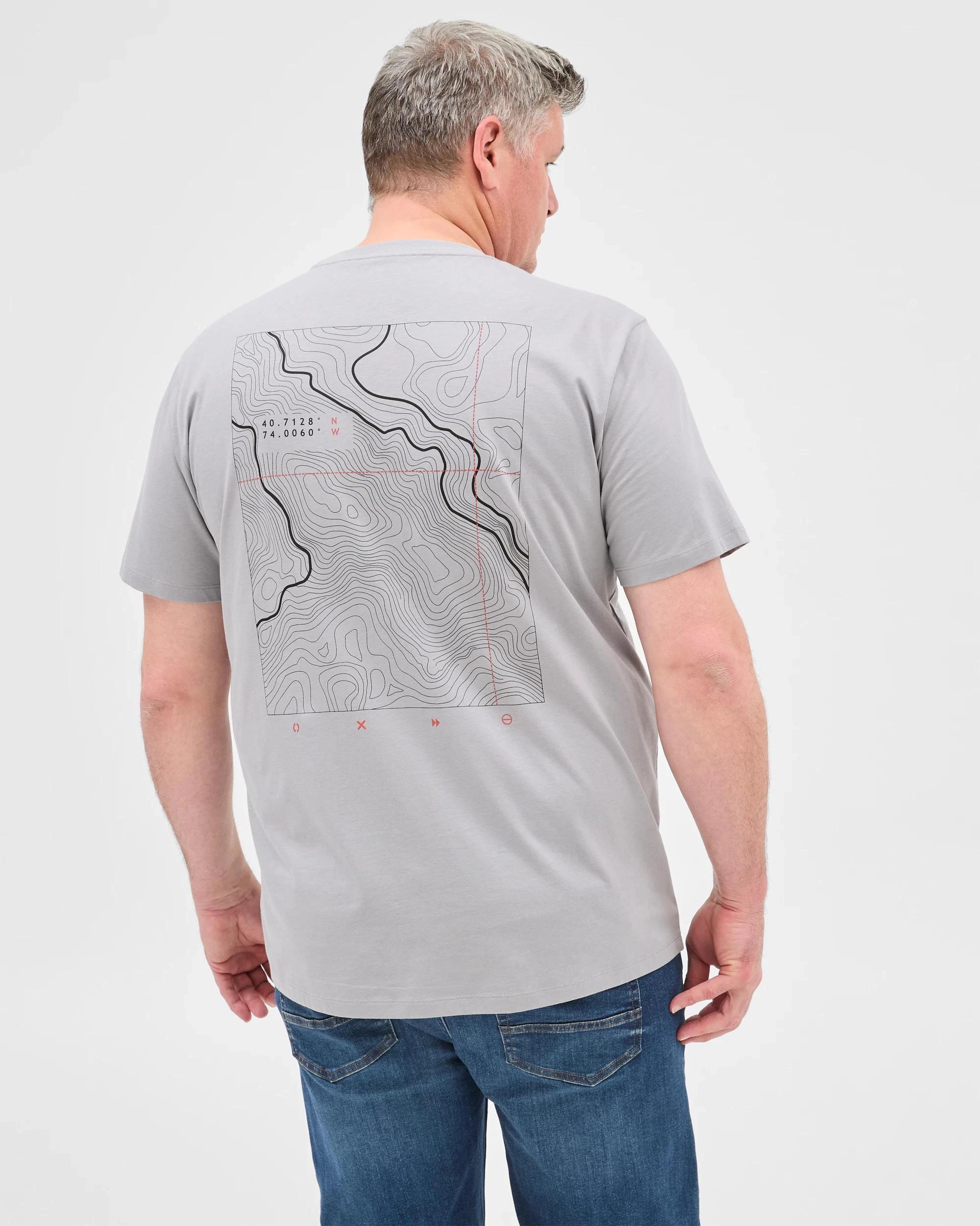 5 Target Man Plus Plus Size Australian Cotton Print T-Shirt GREY, 5 of 6