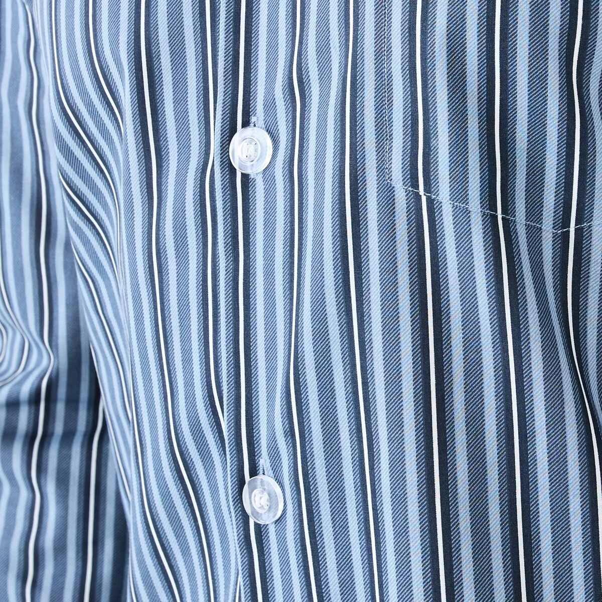 6 Long Leg Woven Pyjama Set TIDAL STRIPE, 6 of 7