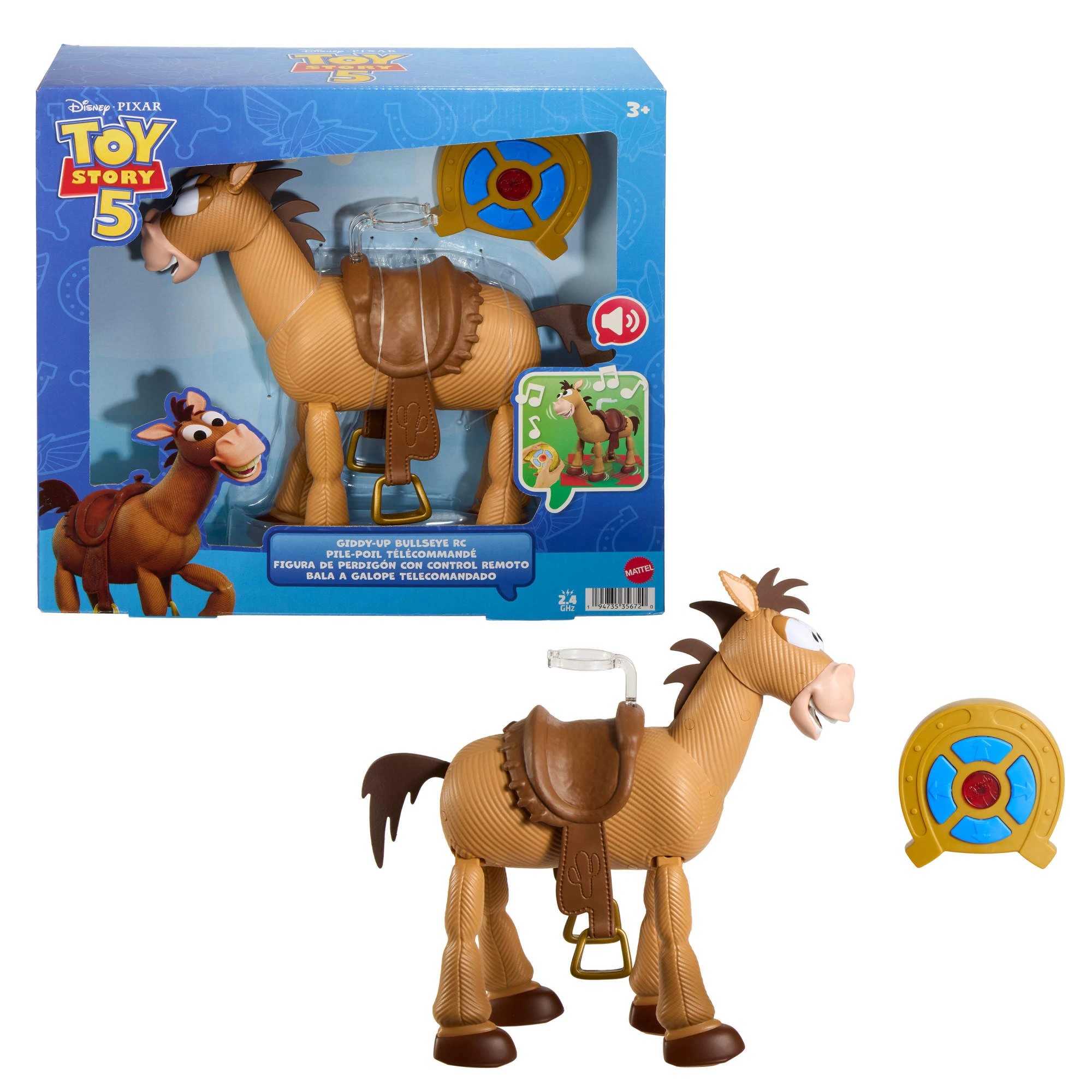 1 Disney and Pixar Toy Story 5 Giddy-Up Bullseye RC, 1 of 6