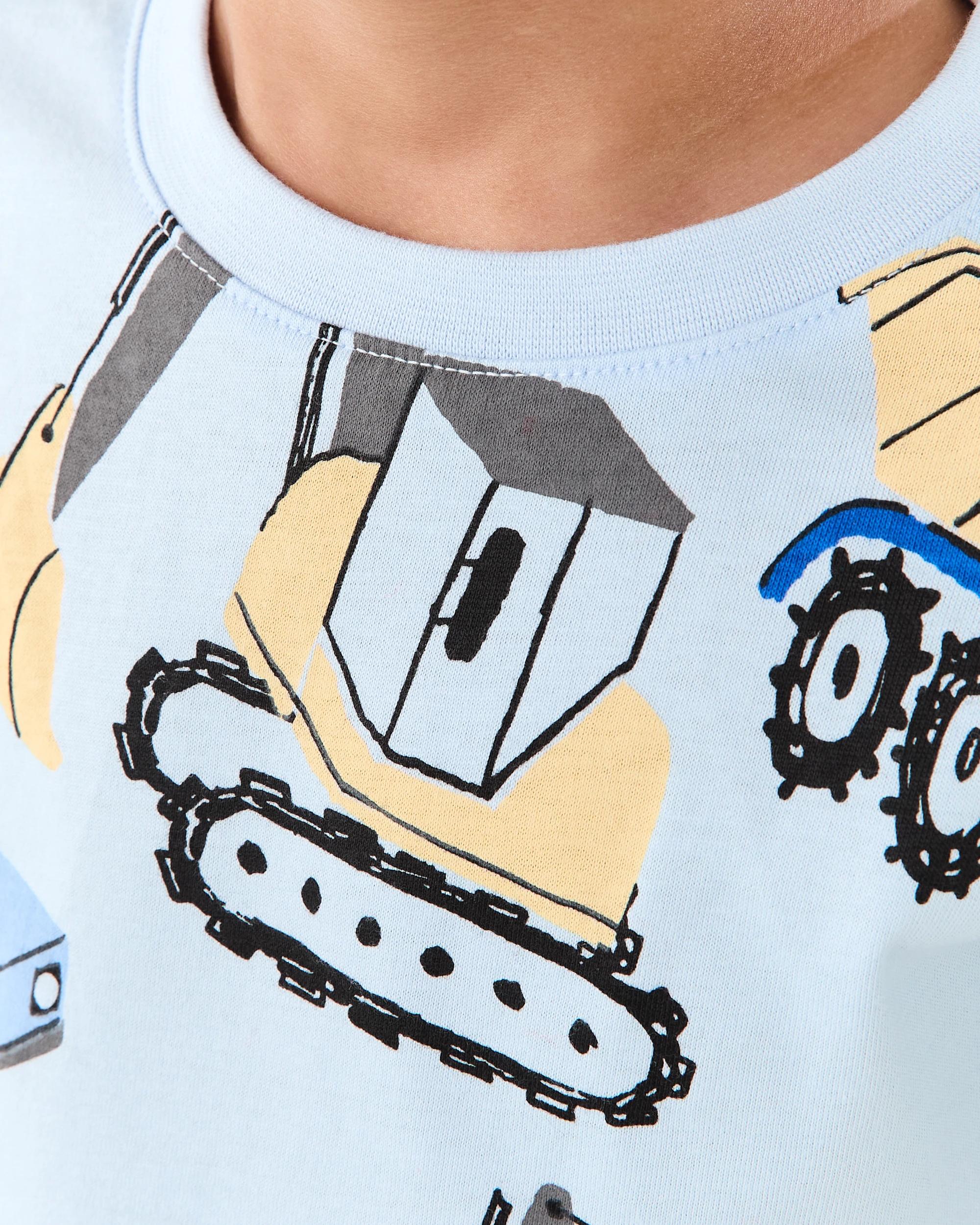 4 All Over Print T-shirt Blu Dig, 4 of 7