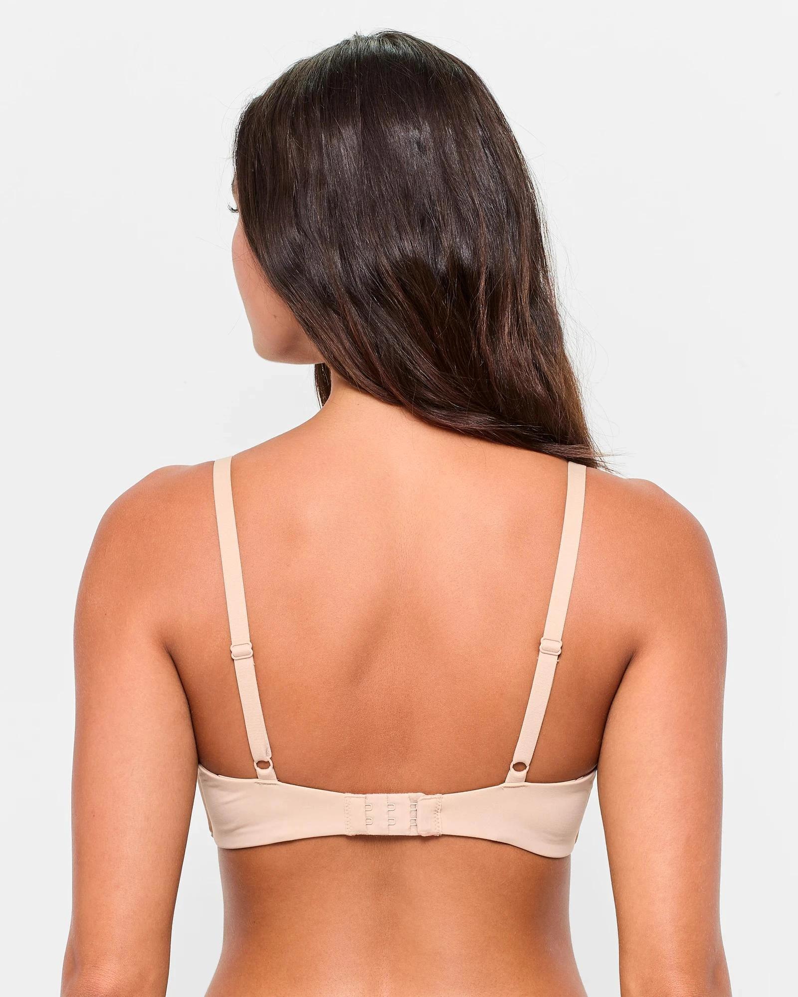 4 Target Woman 2 Pack Wirefree T-Shirt Bras LATTE/WHITE, 4 of 4