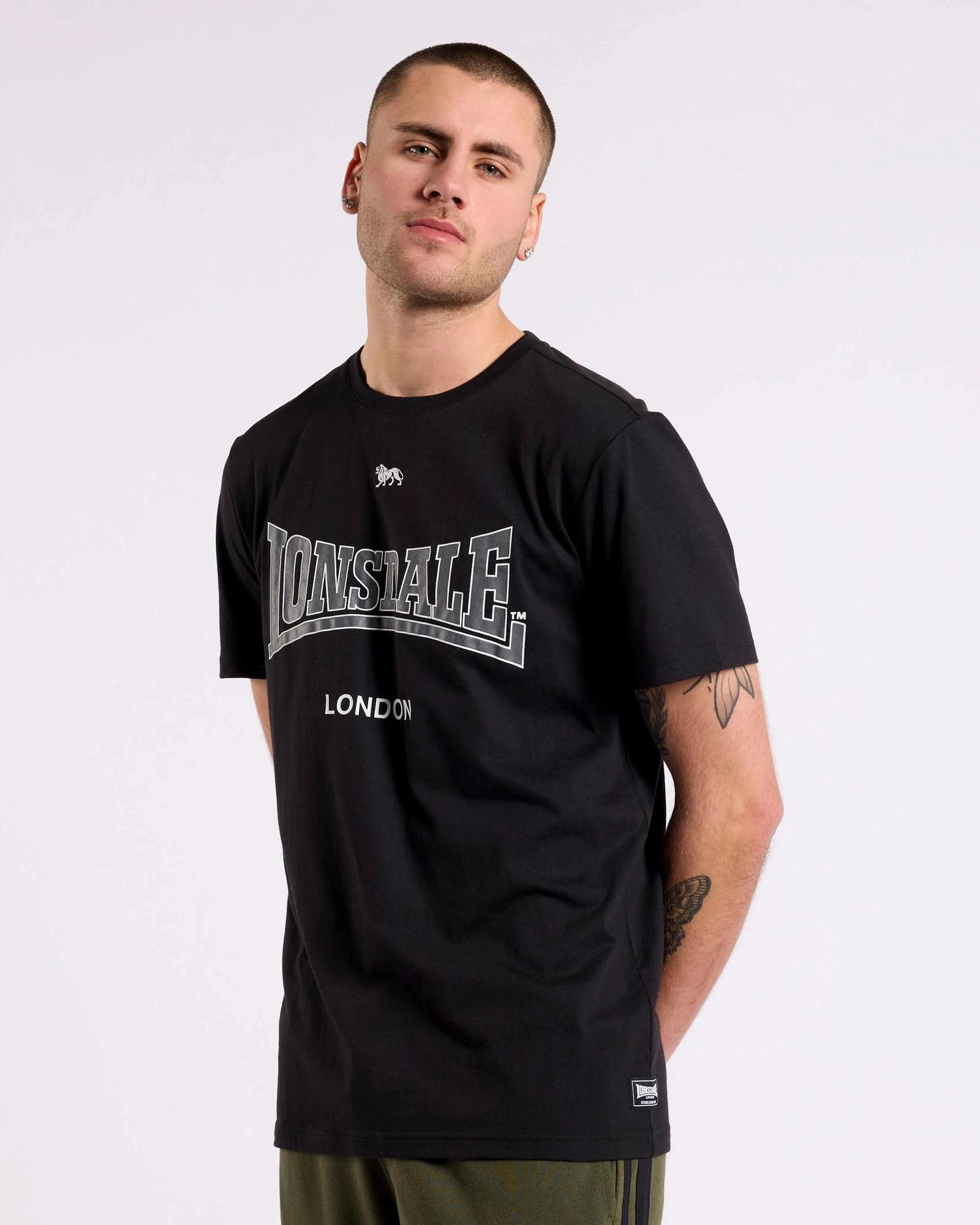 1 London T-Shirt - Lonsdale London BLACK, 1 of 5