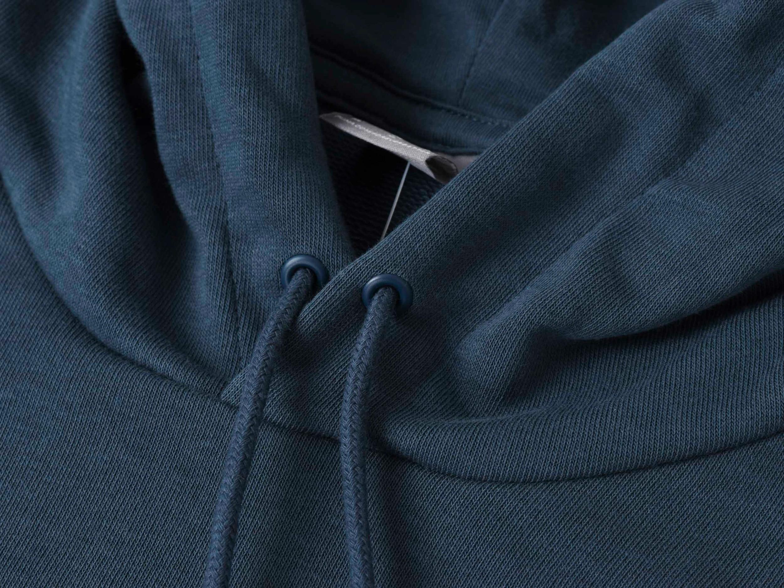 7 Puma Mens Essentials Small Logo Hoodie Dark Night BLUE, 7 of 8