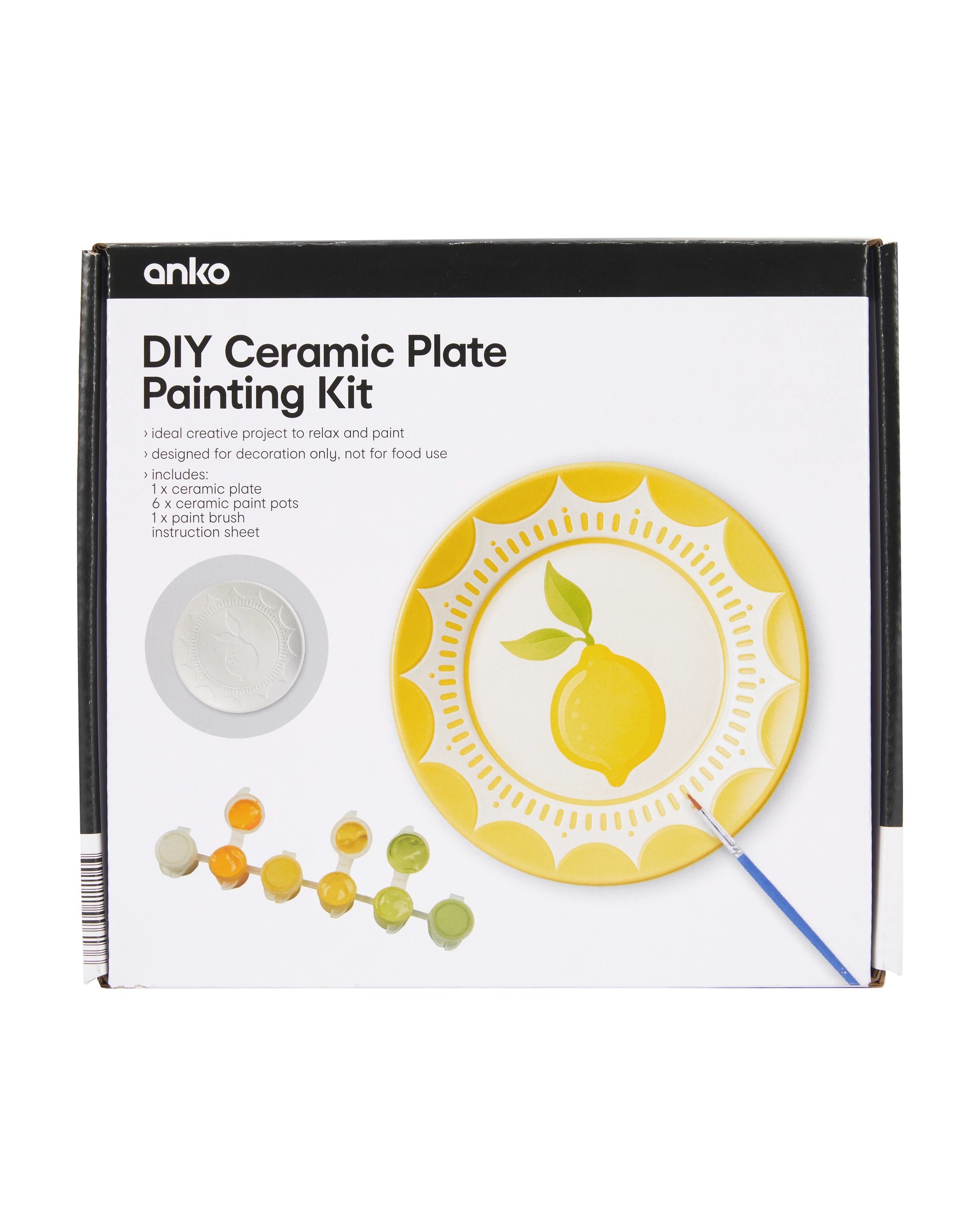 1 DIY Ceramic Plate Painting Kit, 1 of 3