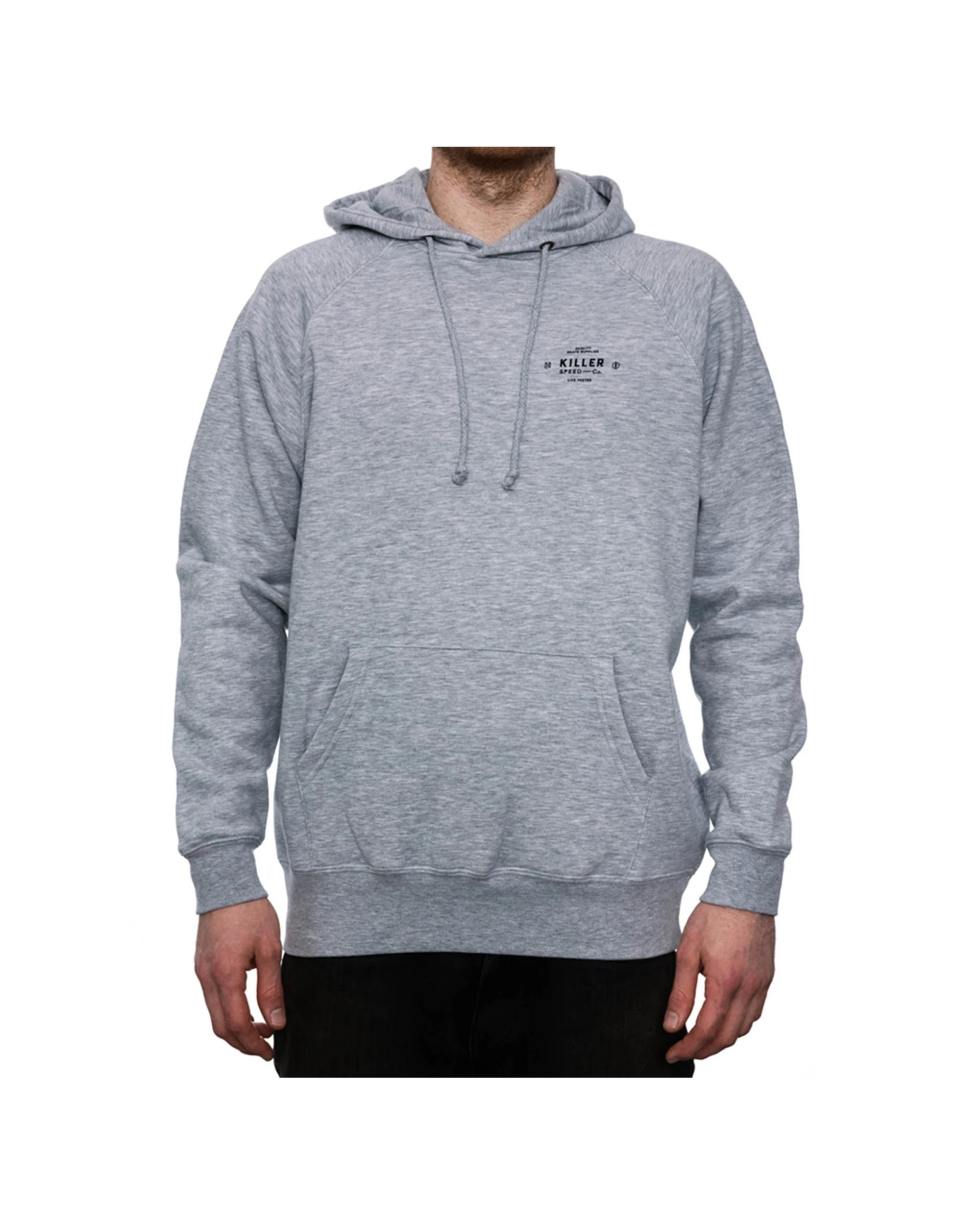 1 Killer Speed Co. Men Lockup Hoodie Sweater Regular Fit - L - Grey, 1 of 2