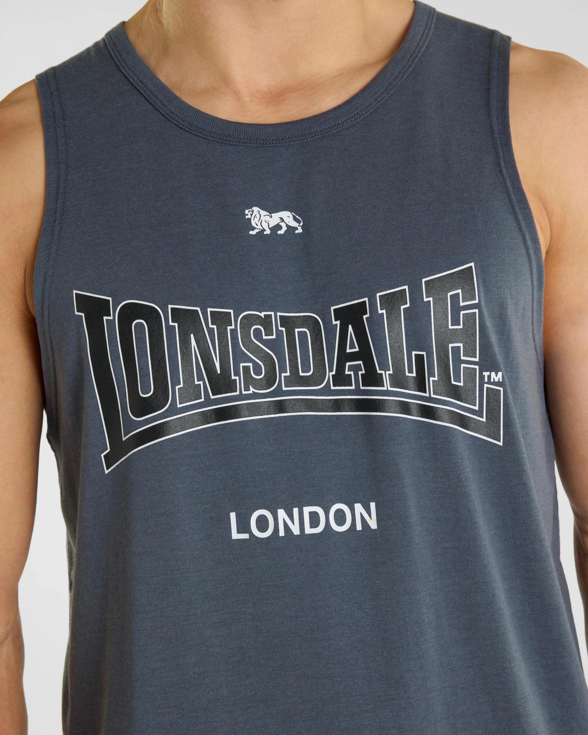 3 London Tank Top - Lonsdale London STEEL BLUE, 3 of 5