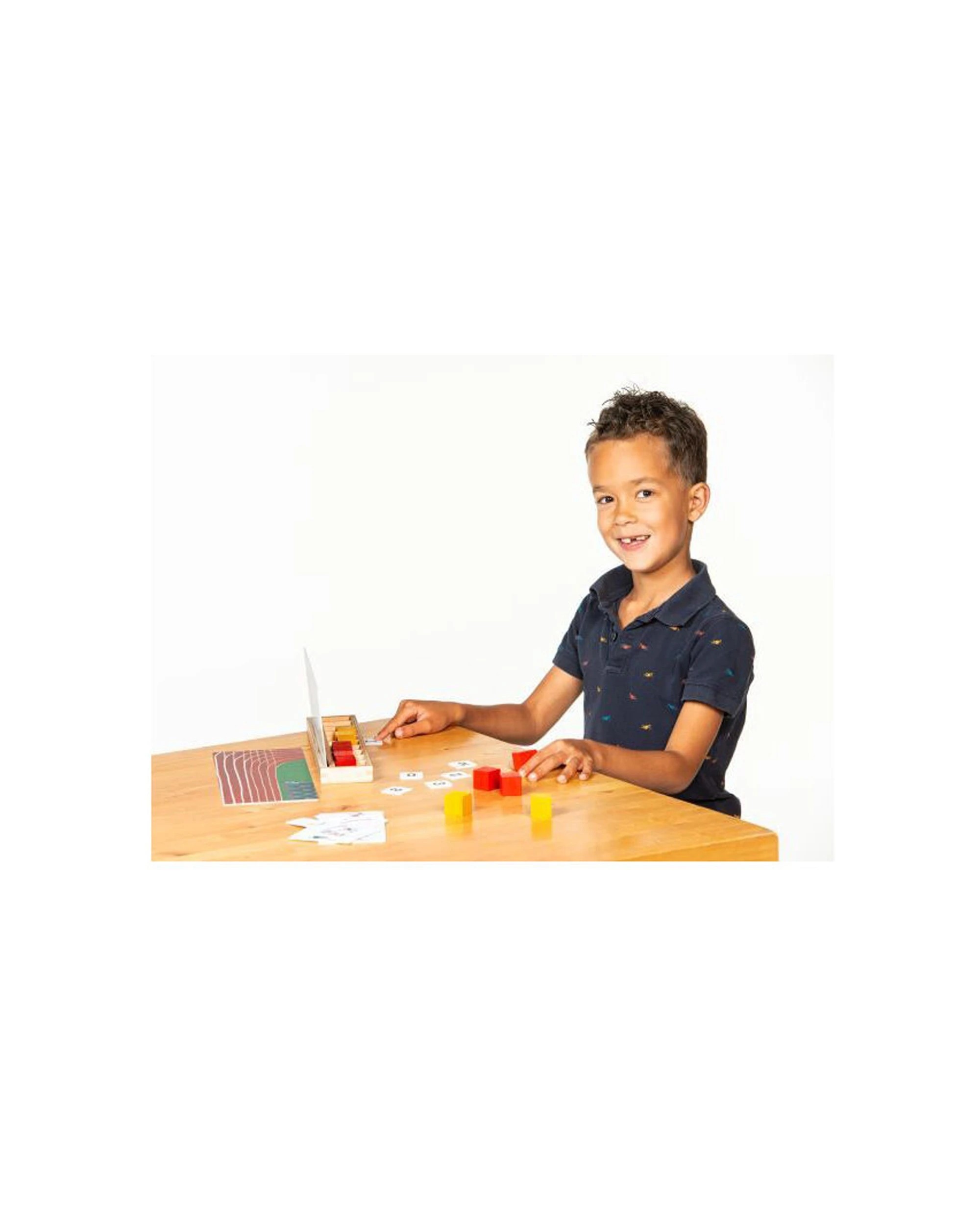 3 EDUCO Number Line Toy Counting Educational Tool - Toys 3 Years Old Wooden Kit - Multi, 3 of 3