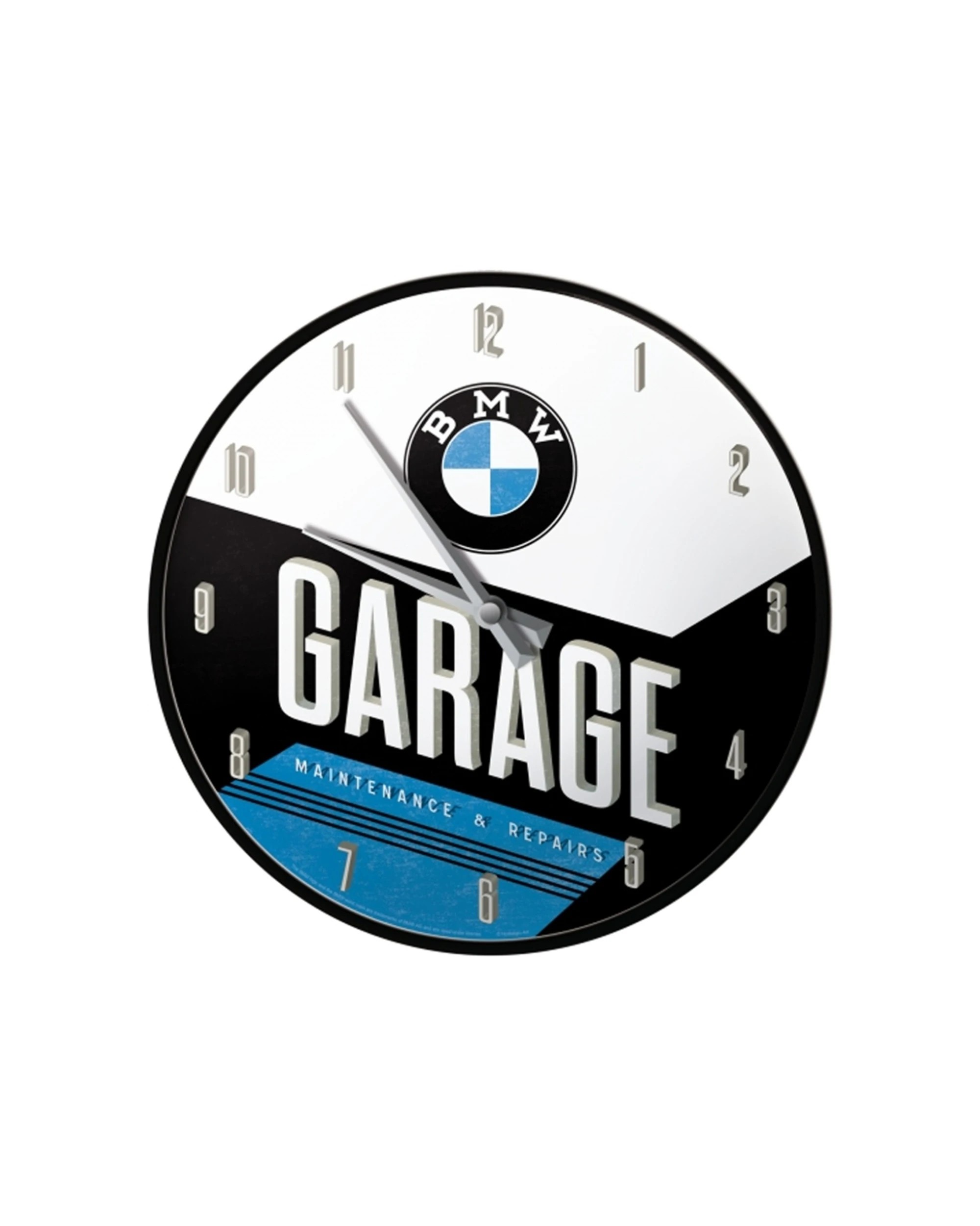 1 Nostalgic-Art Wall Clock Retro 30cm  - BMW Garage - Multi, 1 of 1