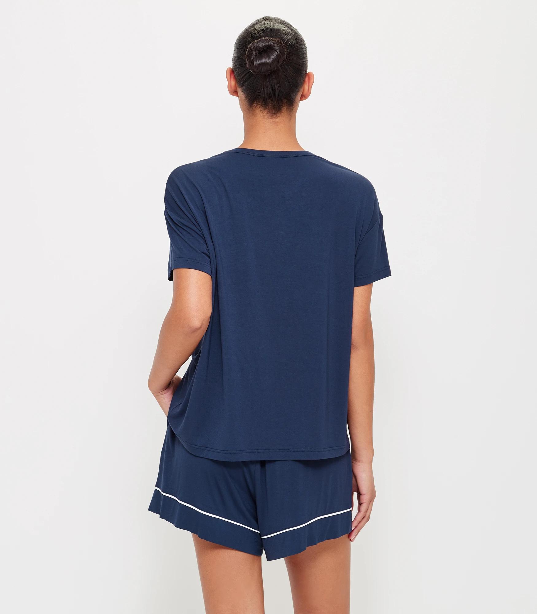 4 Target Woman Womens Soft Comfort Bamboo Pyjama Shorts NAVY BLUE, 4 of 6