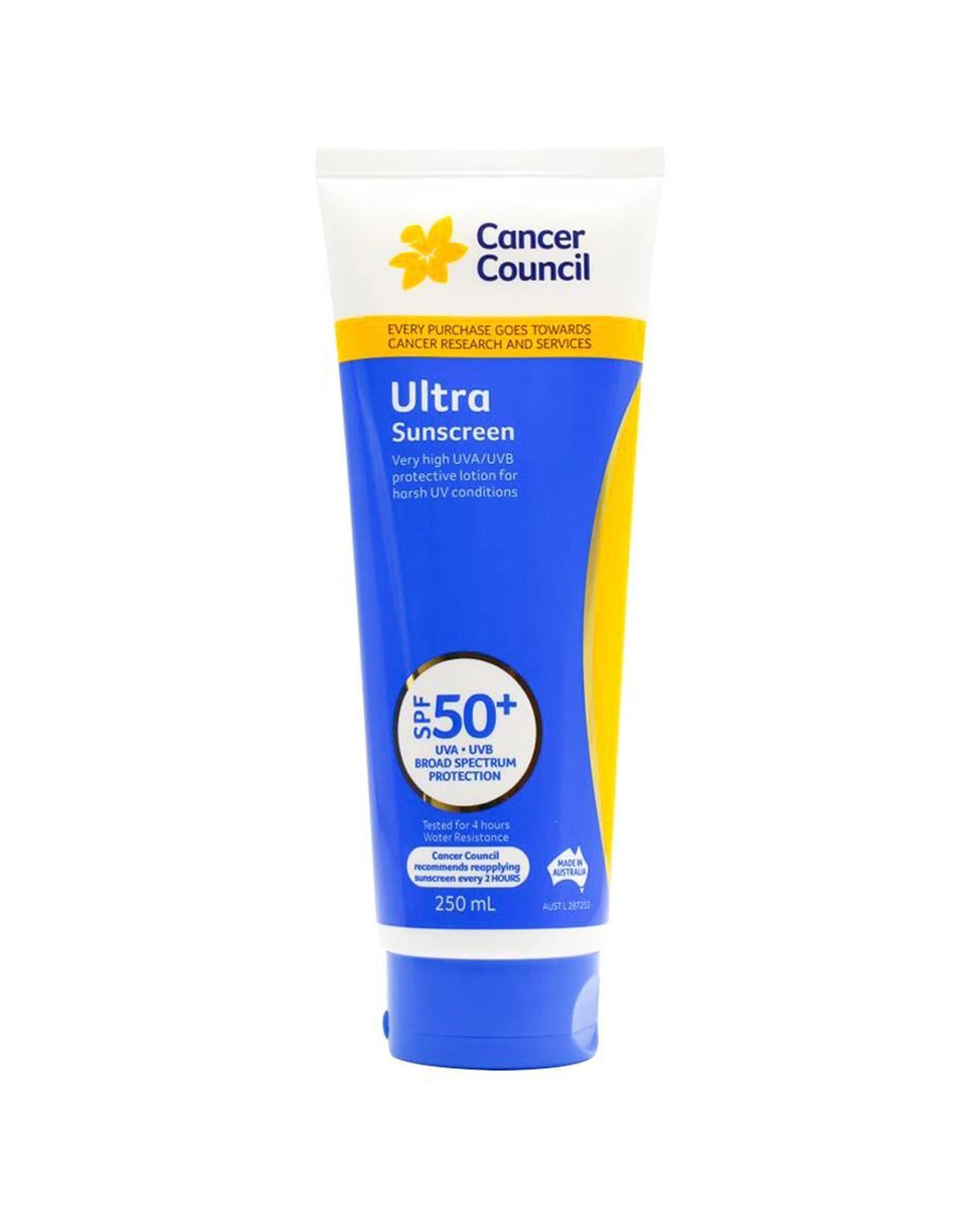 2 Cancer Council 4PK Ultra Sunscreen Body Lotion SPF50 250ml - Multi, 2 of 4